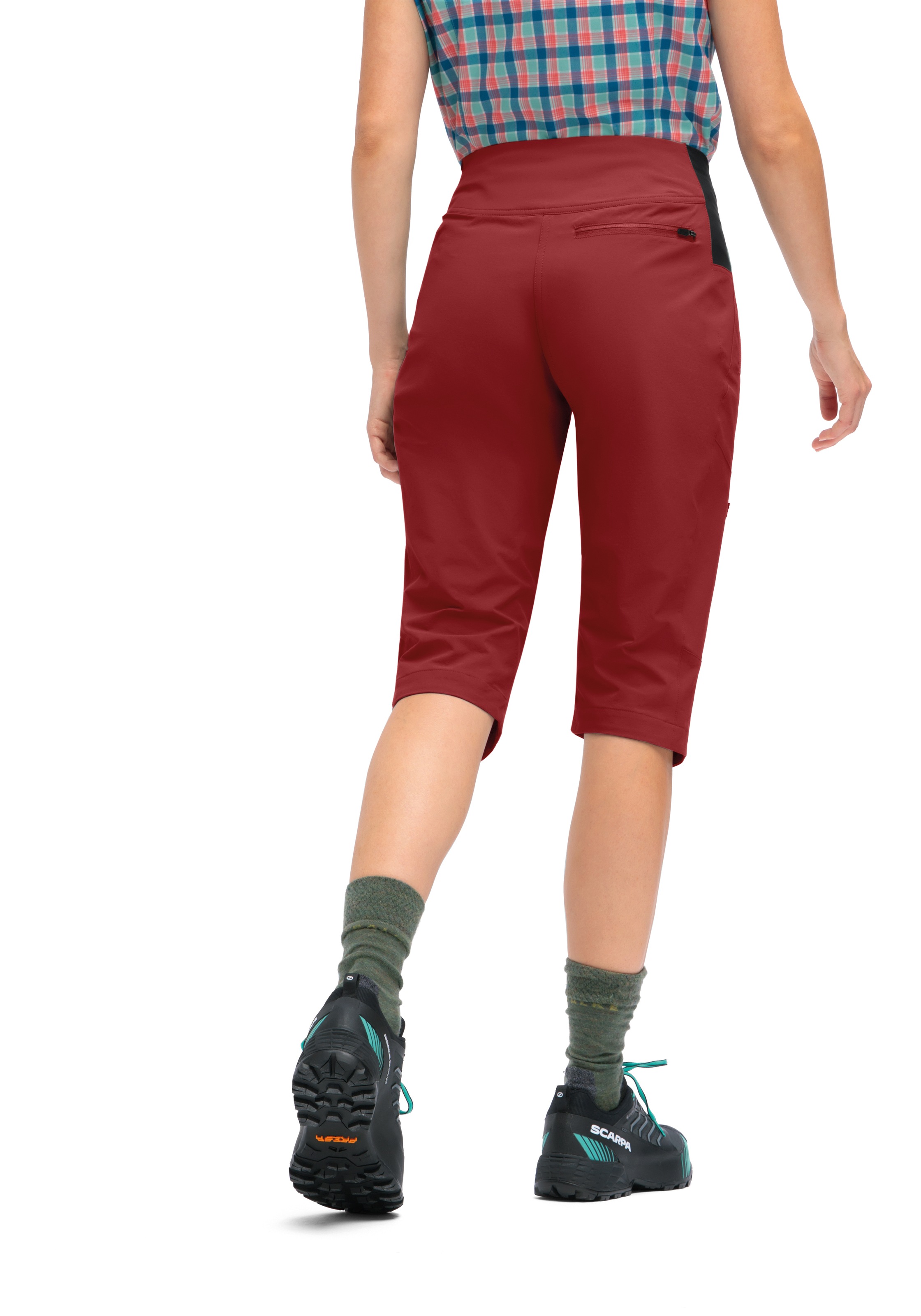 Maier Sports Outdoorhose »Inara slim Capri Vario«, Damen Wanderhose, elastische Funktionshose mit 4 Taschen, Slim Fit