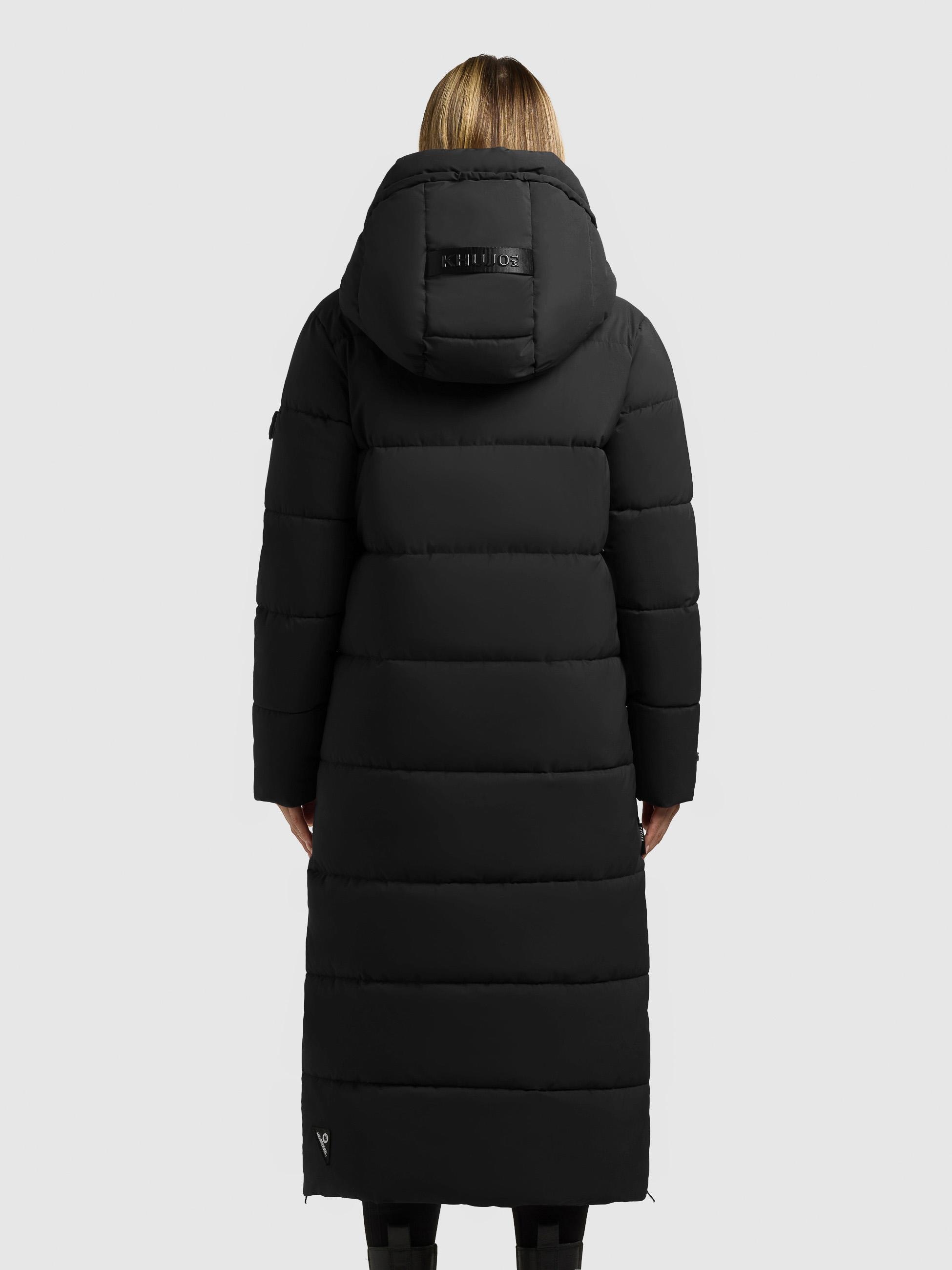 khujo Steppmantel »Dote2« Extralanger Damen Mantel mit abnehmbarer Kapuze
