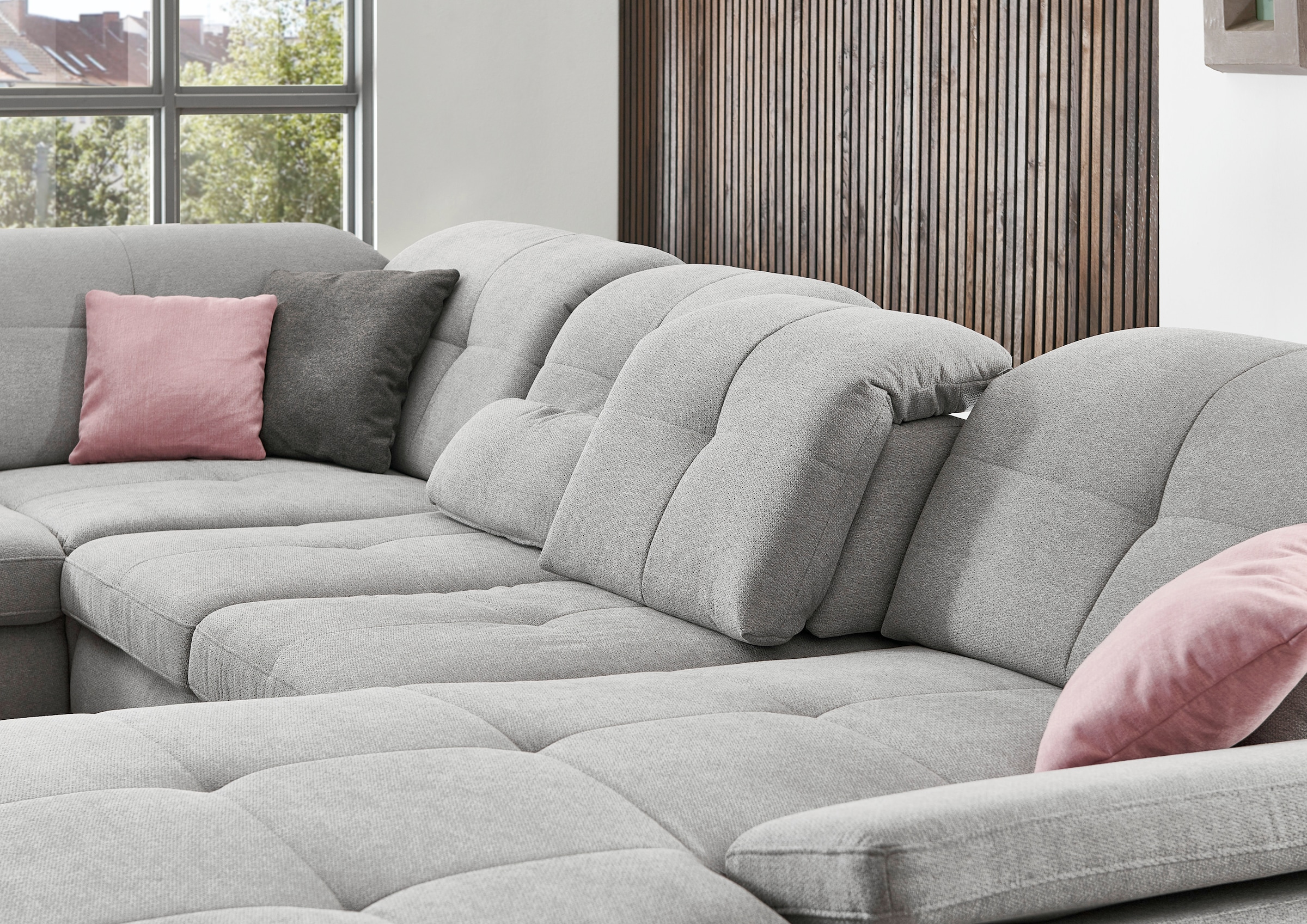 Die PlanBar Ecksofa »MP-IN16012 L-Form, mit Kaltschaum-Polsterung«, inkl. Sitztiefenverstellung wahlweise mit weiteren Funktionen
