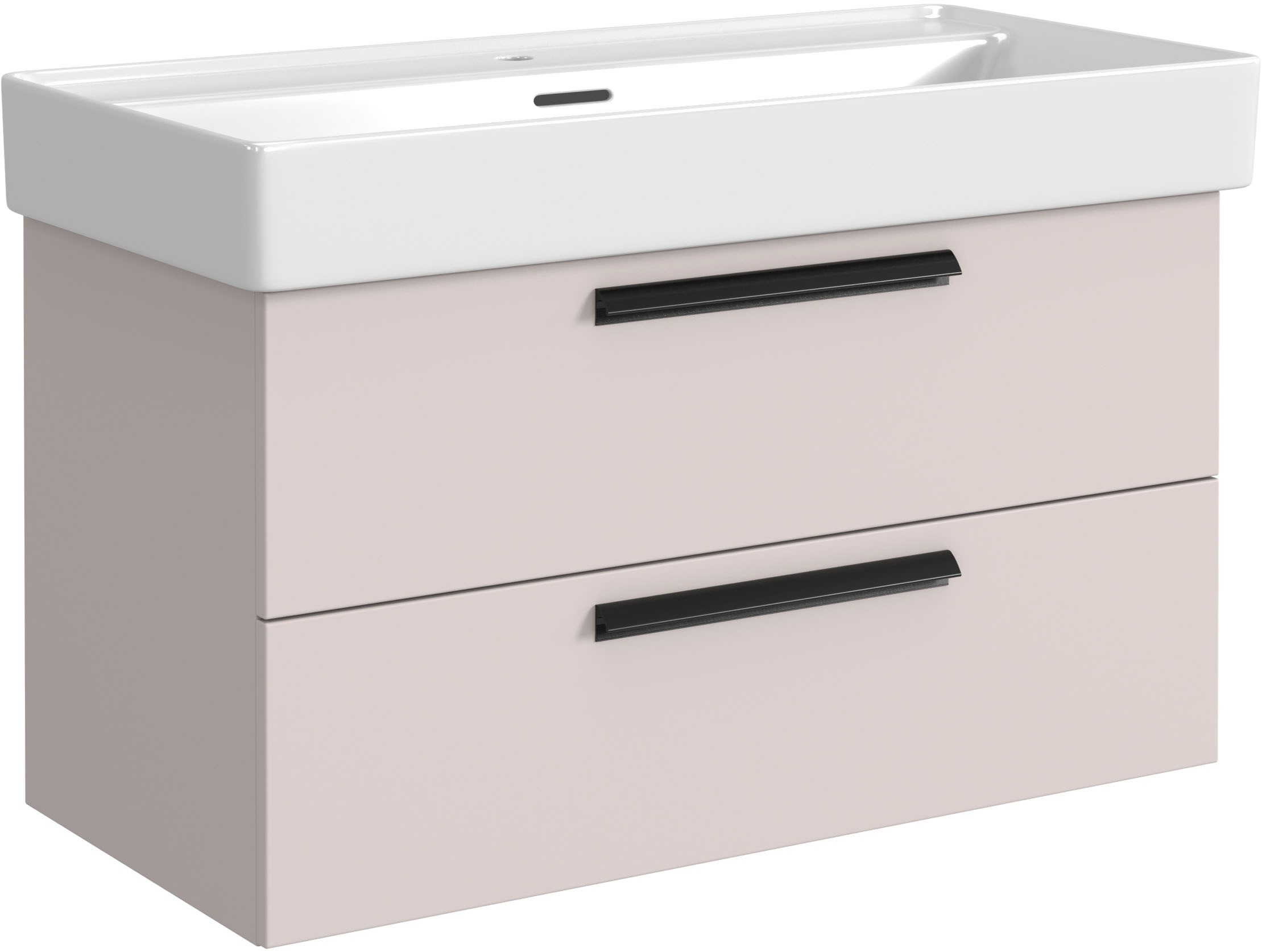 welltime Badmöbel-Set »SALVADA, 2tlg-Set, gedämpfte Scharniere, Softclose, Keramikbecken« Maße (B/T/H): 100/47,5/200 cm, 