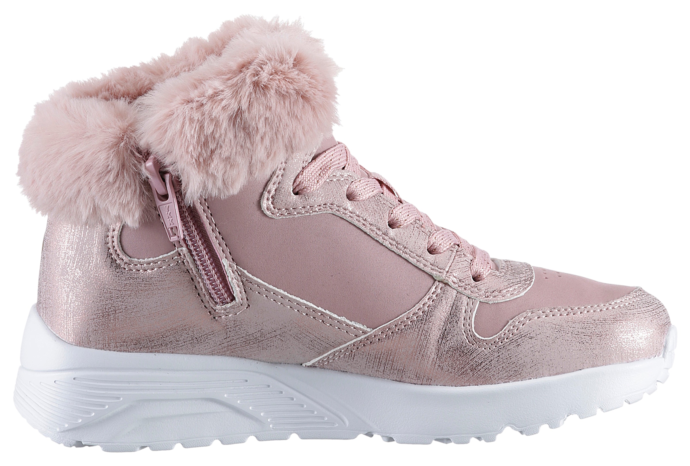 Skechers Sneaker »Uno Lite - Comfurt Collar«, Schnürboots, Winterstiefel, High Top Sneaker mit wärmendem Futter