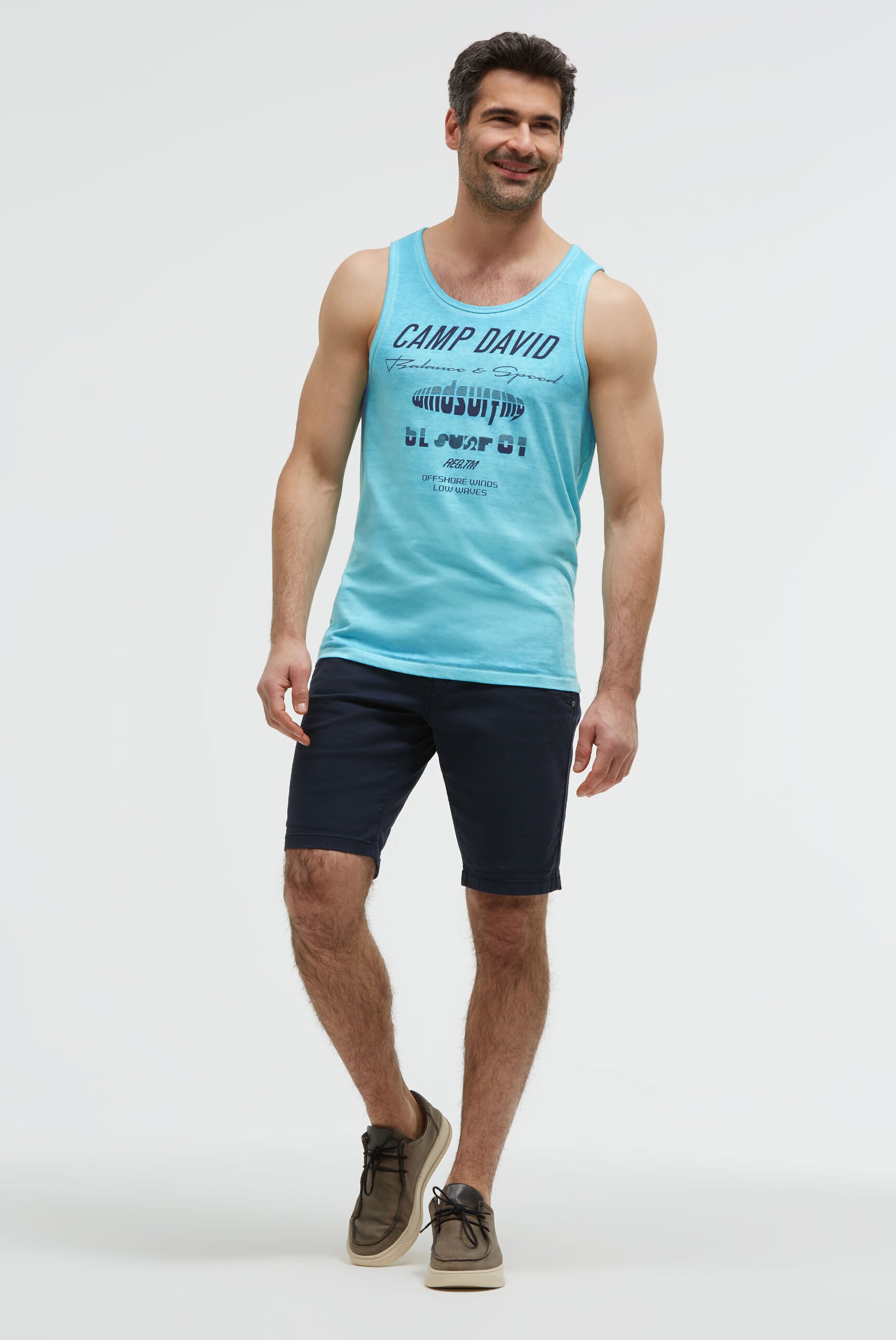CAMP DAVID Tanktop mit Baumwolle