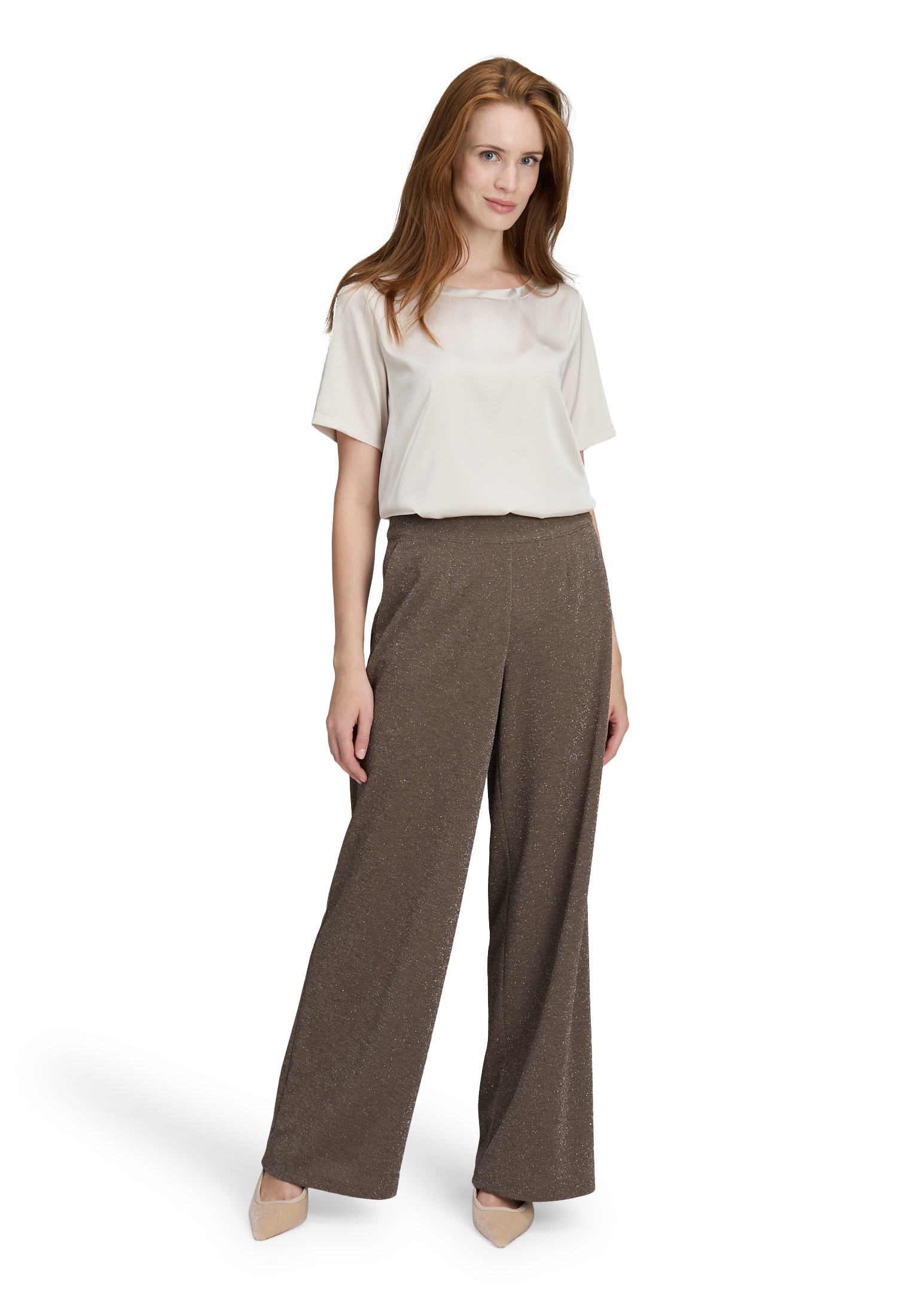 Betty Barclay Marlene-Hose »Damen Marlene-Hose im Glitzer-Look«