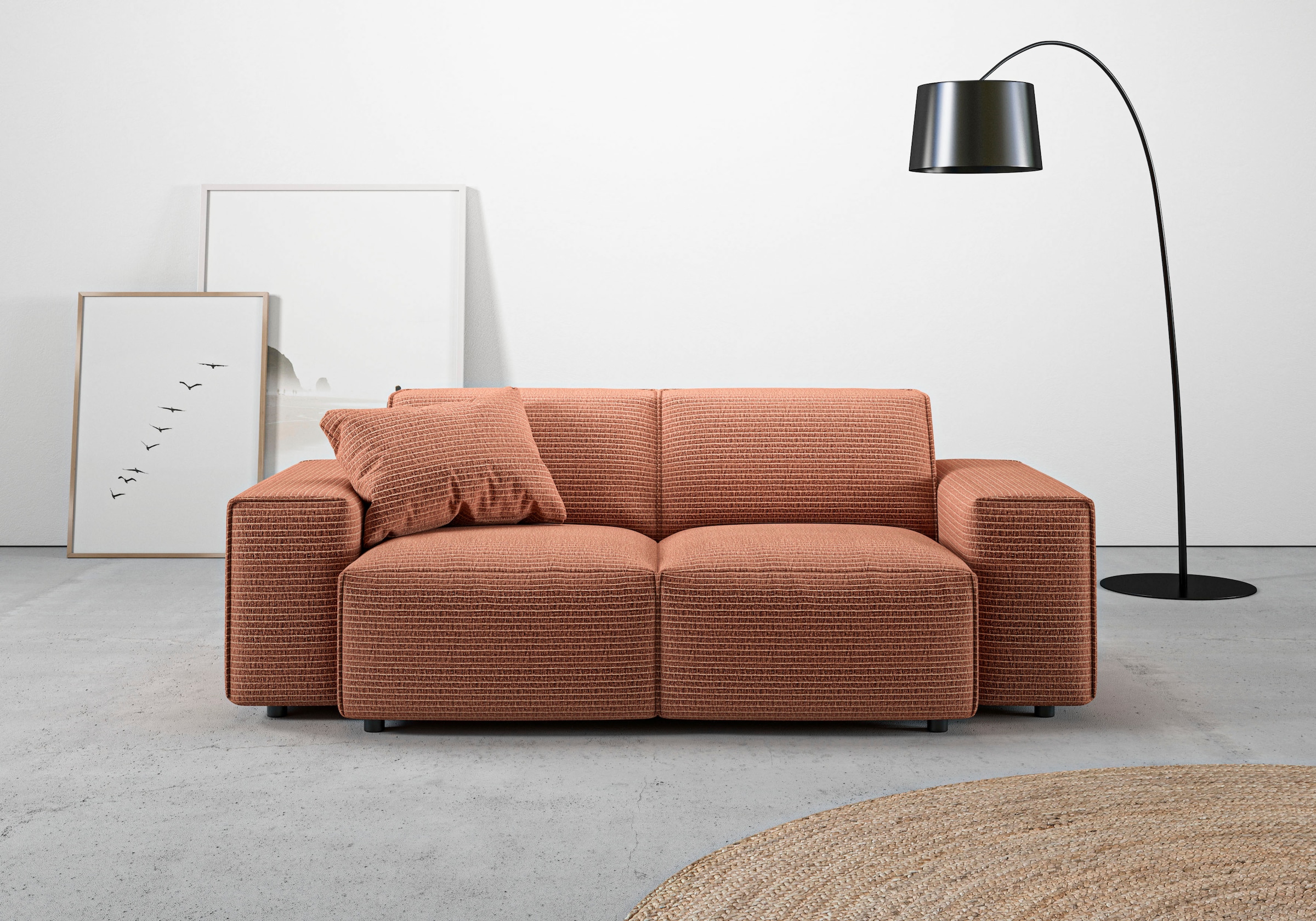 Home affaire 2-Sitzer "Glimminge auch in Breitcord + Feincord + Easy care-B günstig online kaufen