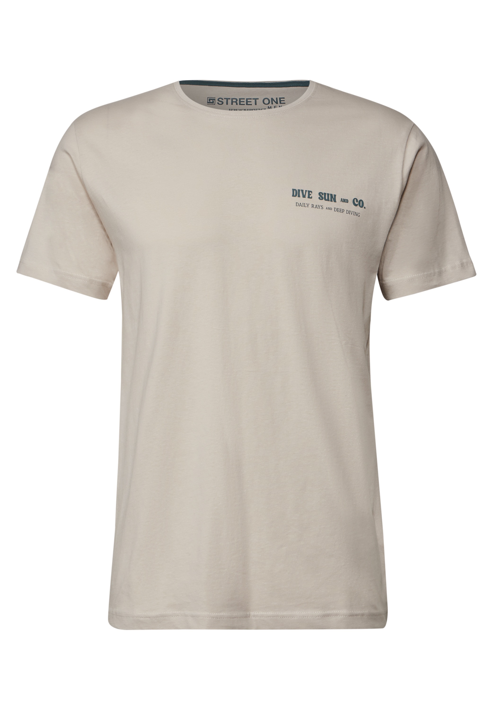 STREET ONE MEN T-Shirt, mit Rundhalsausschnitt