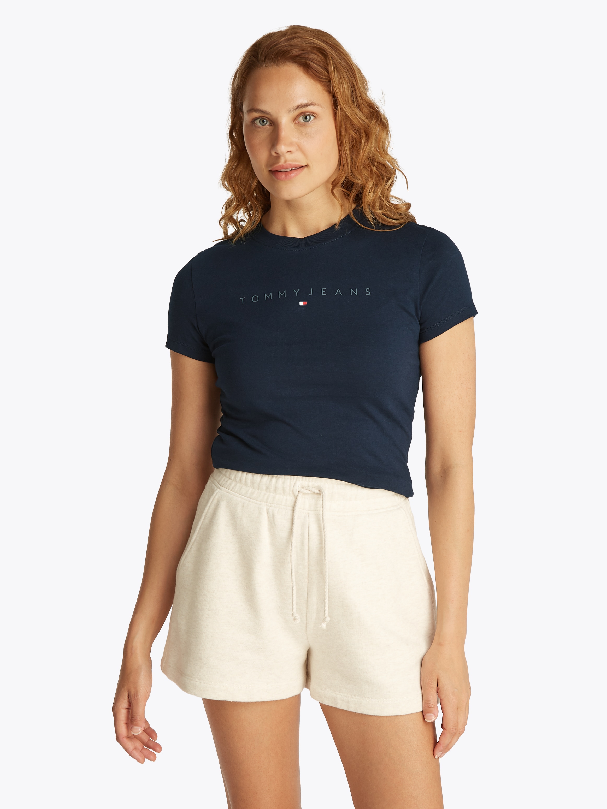 Tommy Jeans T-Shirt "TJW SLIM TONAL LINEAR TEE EXT", mit Logoschriftzug günstig online kaufen