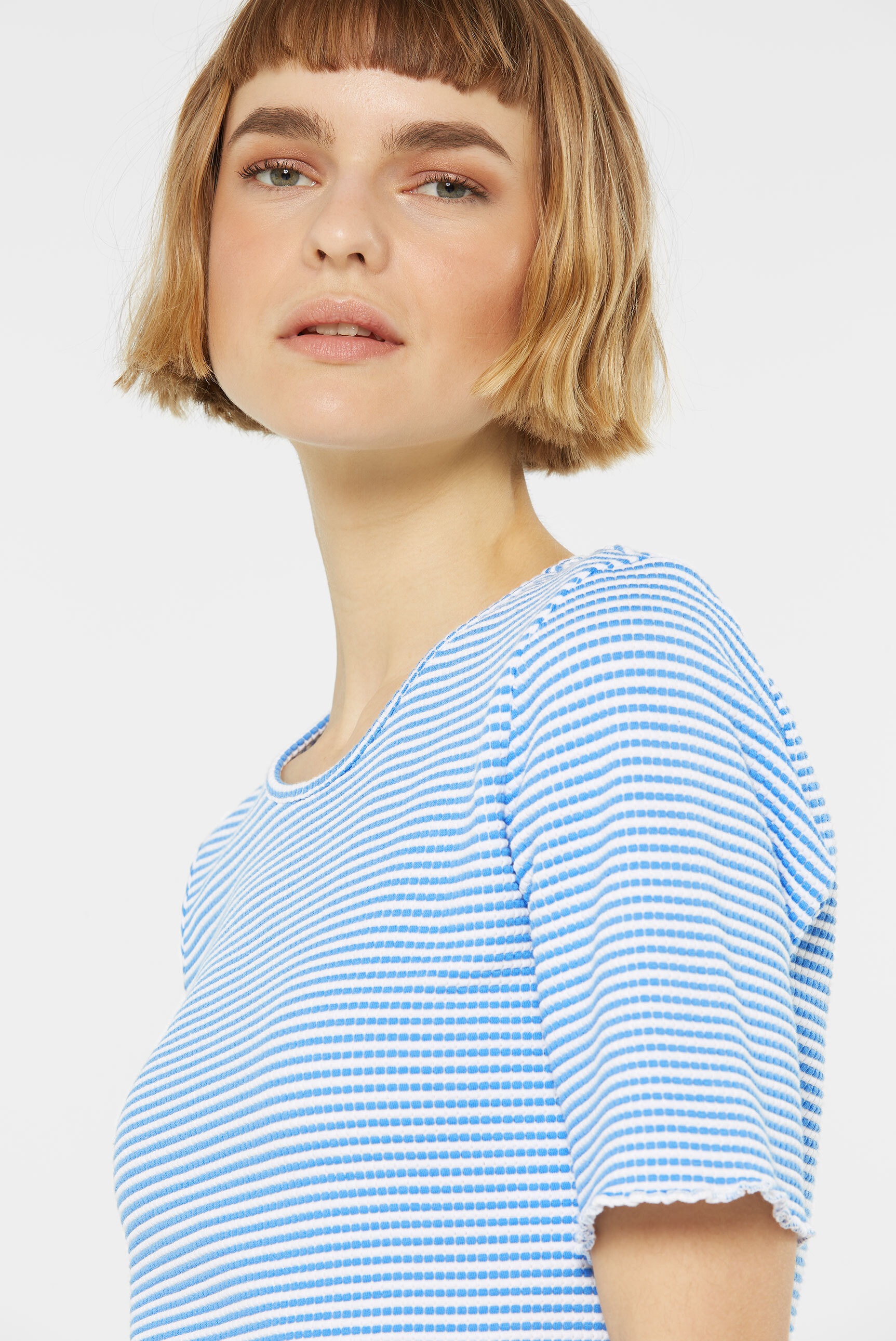 SENSES.THE LABEL Rundhalsshirt, mit Baumwolle