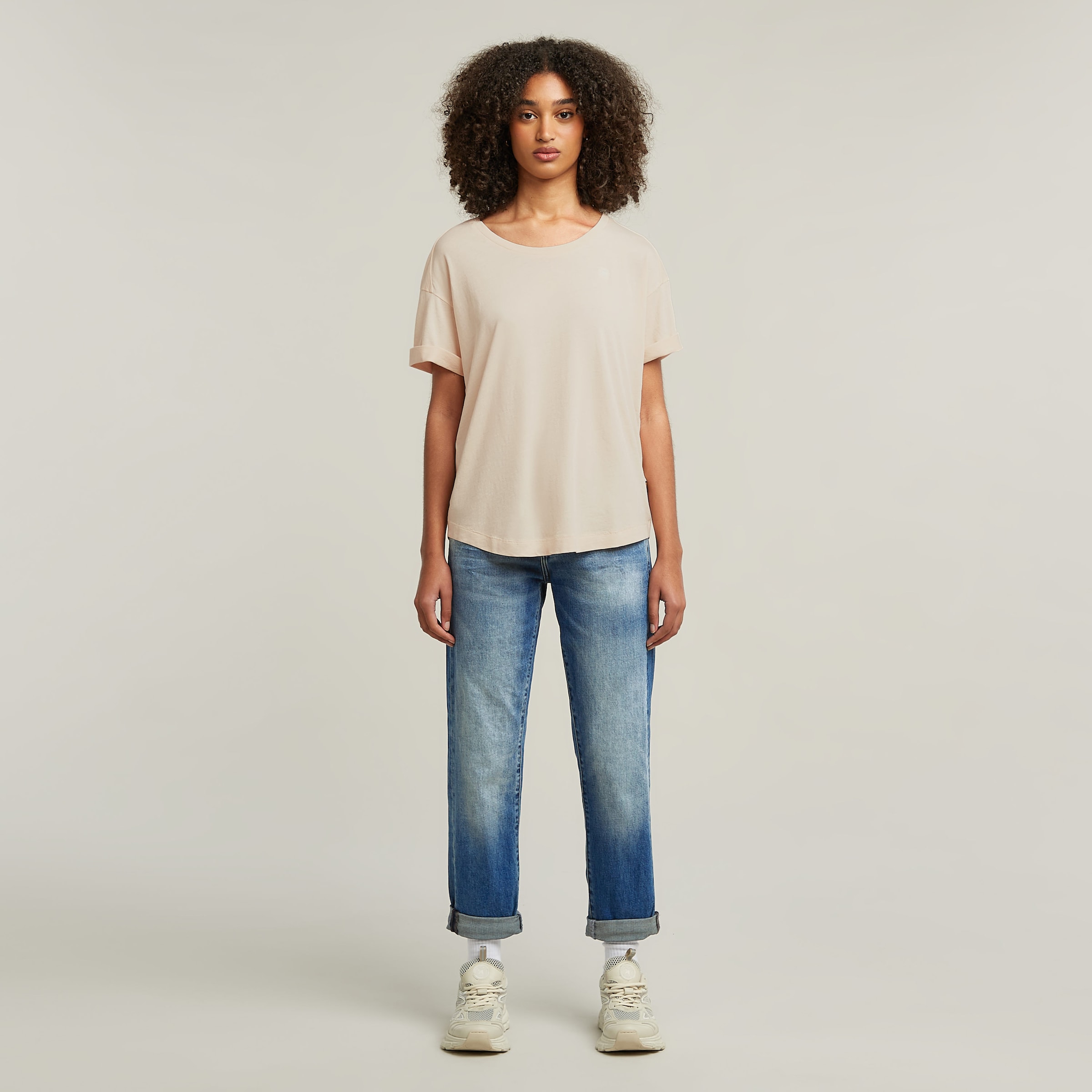 G-STAR T-Shirt »Rolled up«, mit umgeschlagenen Ärmeln