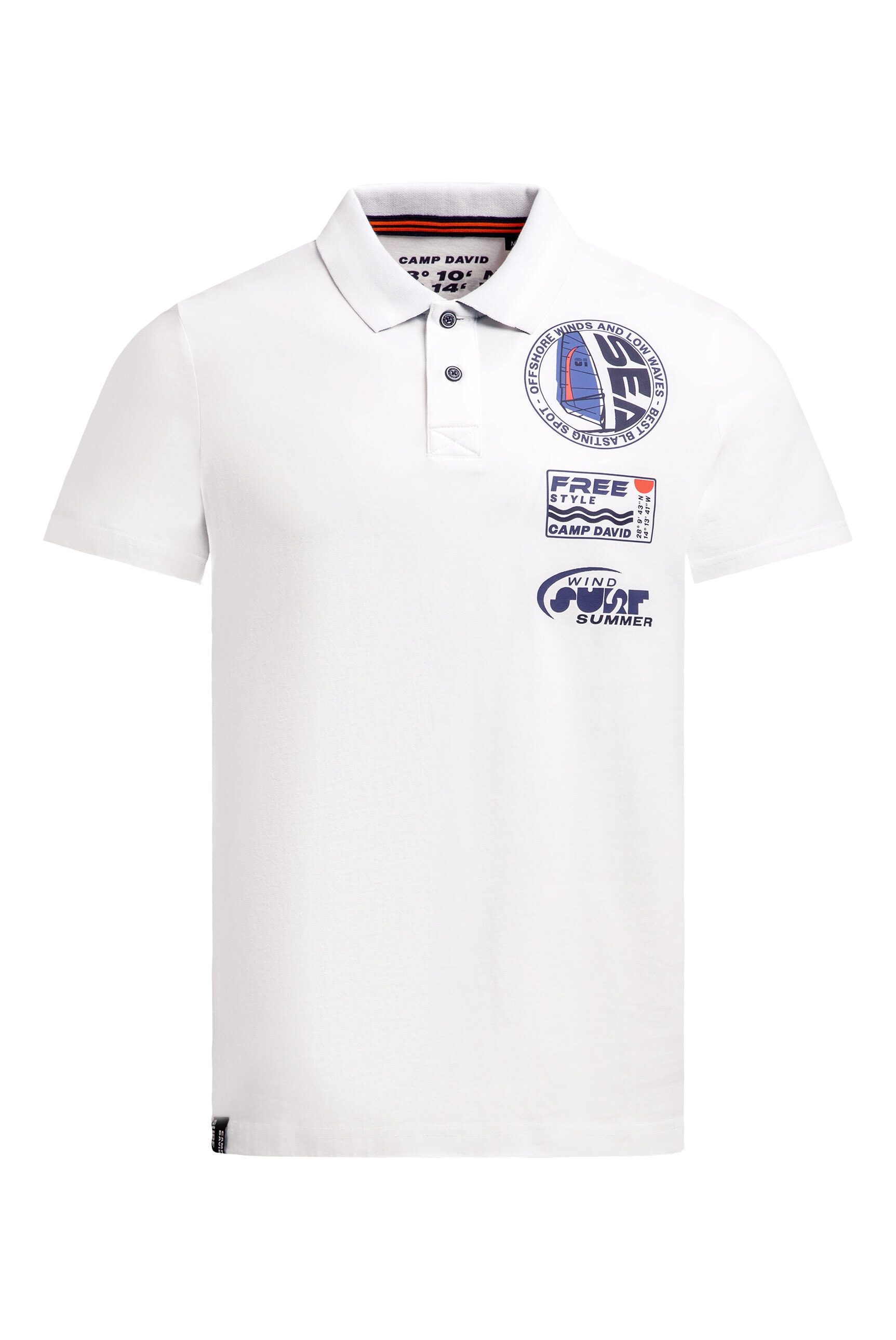 CAMP DAVID Poloshirt aus Baumwolle