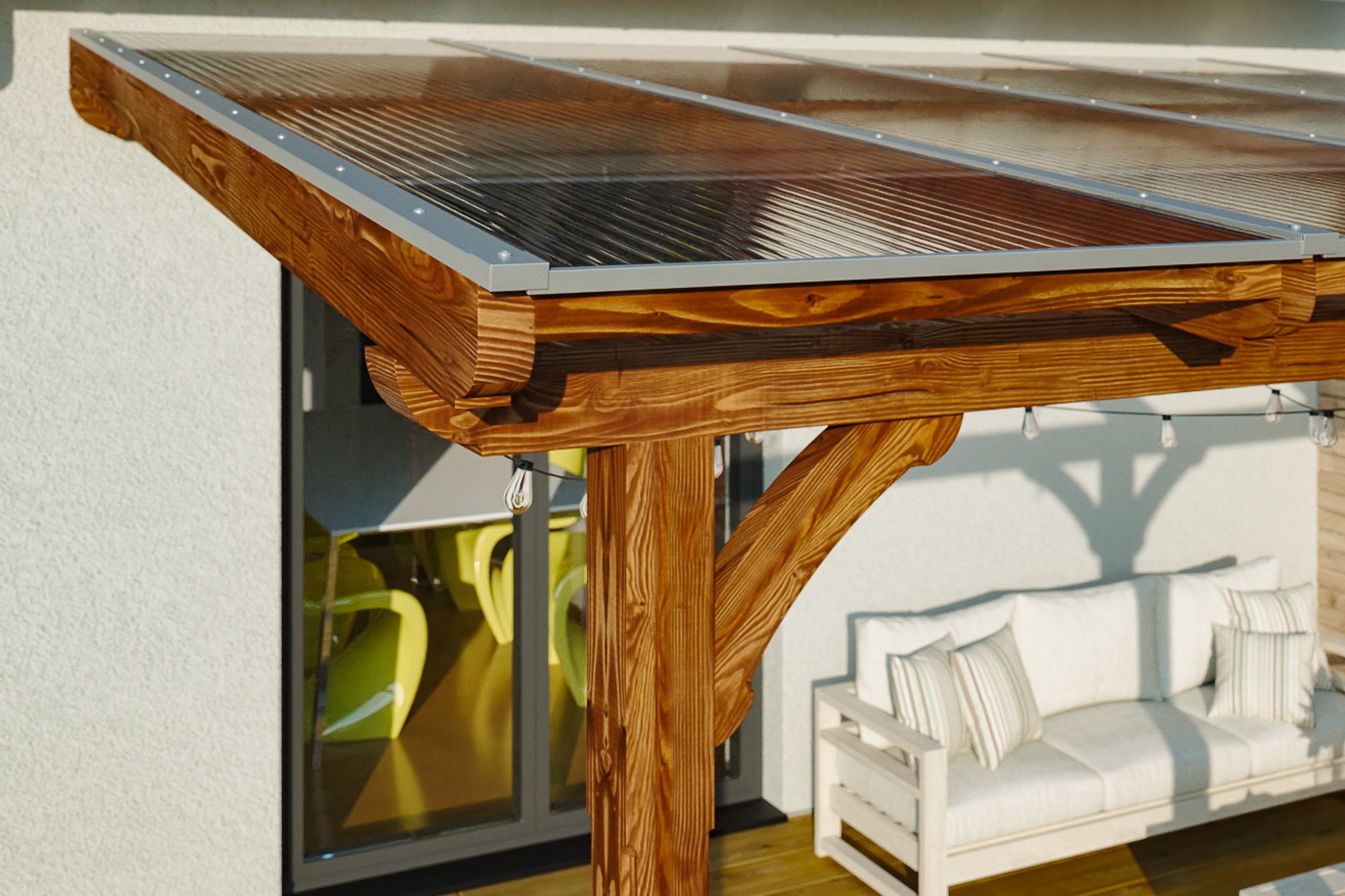 Skanholz Terrassendach »Rimini«, Douglasie