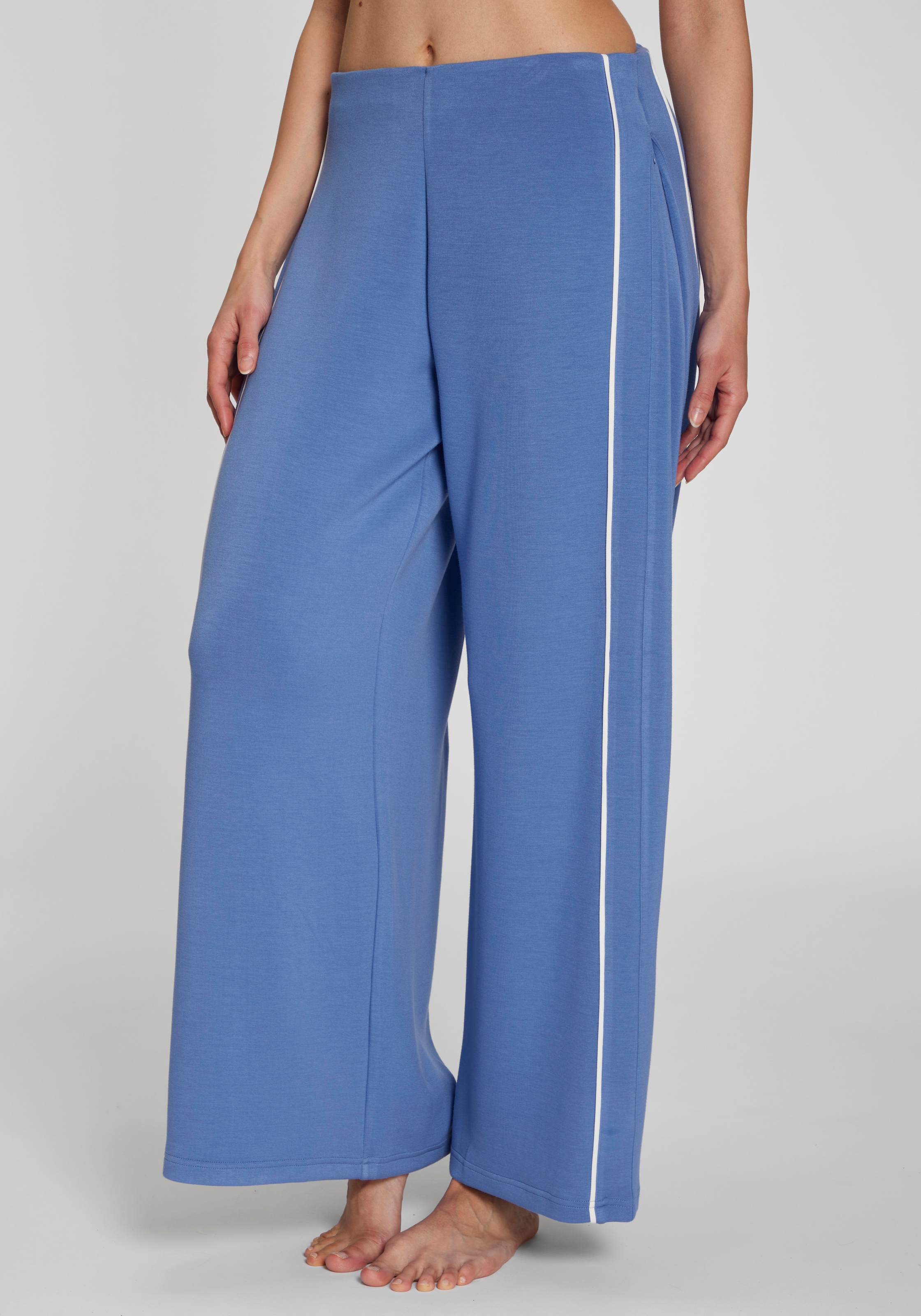LASCANA Homewearhose mit Piping und verdeckten Reißverschlusstaschen günstig online kaufen