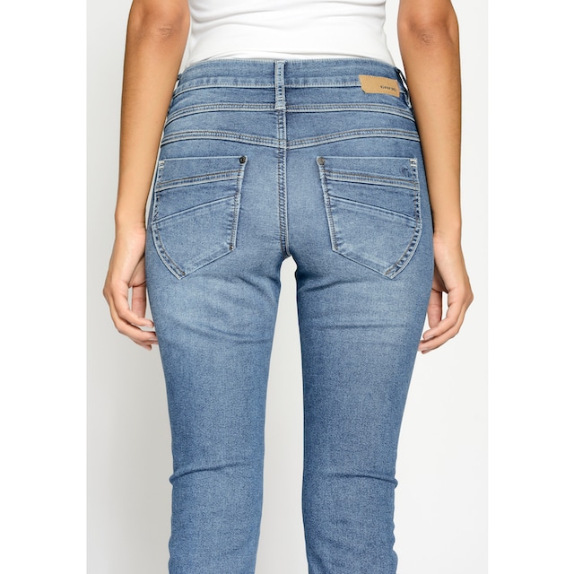 GANG Skinny-fit-Jeans »94MORA«, mit 3-Knopf-Verschluss und Passe vorne für  bestellen | BAUR