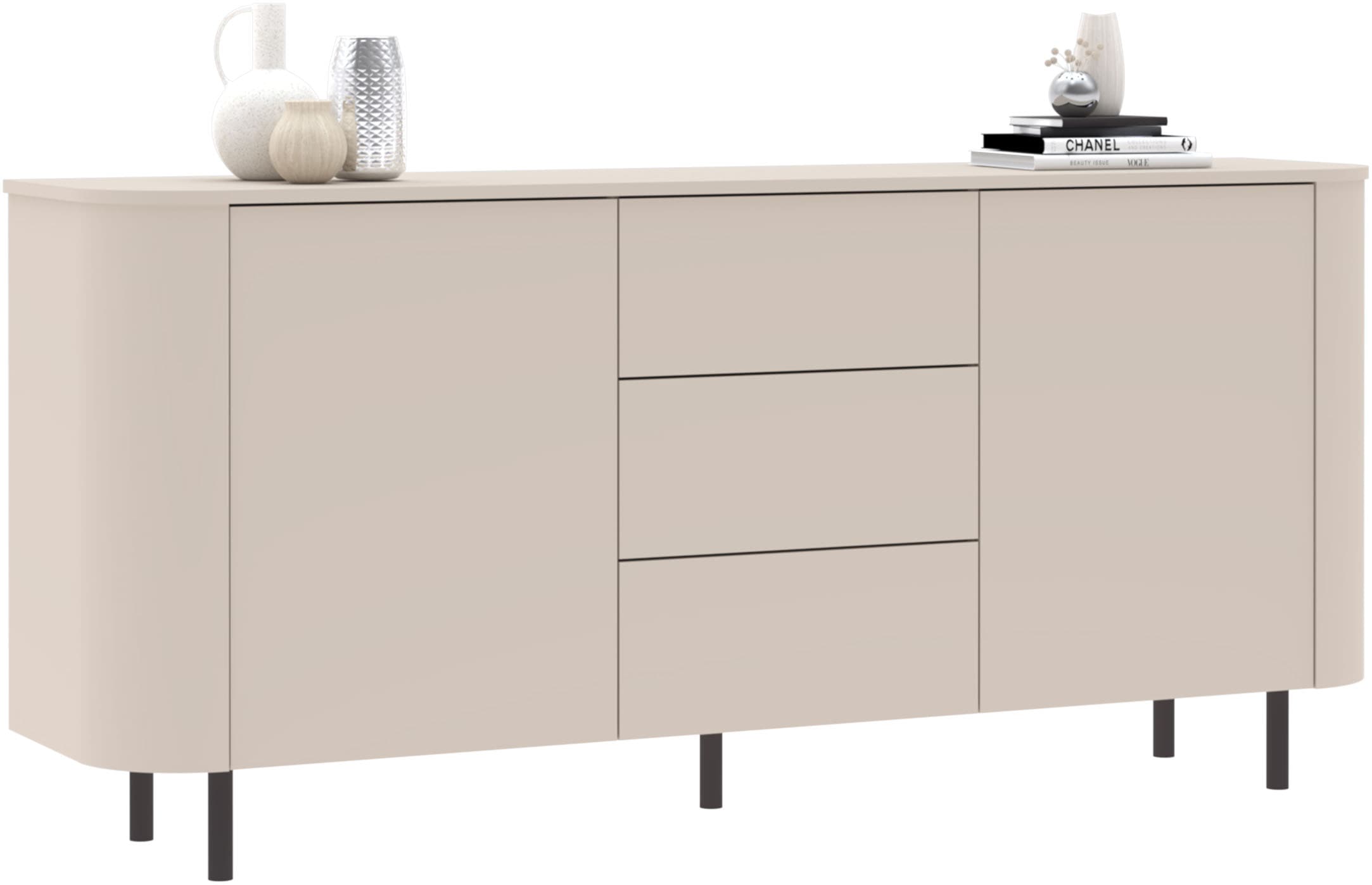 INOSIGN Sideboard "Lido, 181 cm breit, 2 Türen, 3 Schubkästen, Kommode, Sta günstig online kaufen