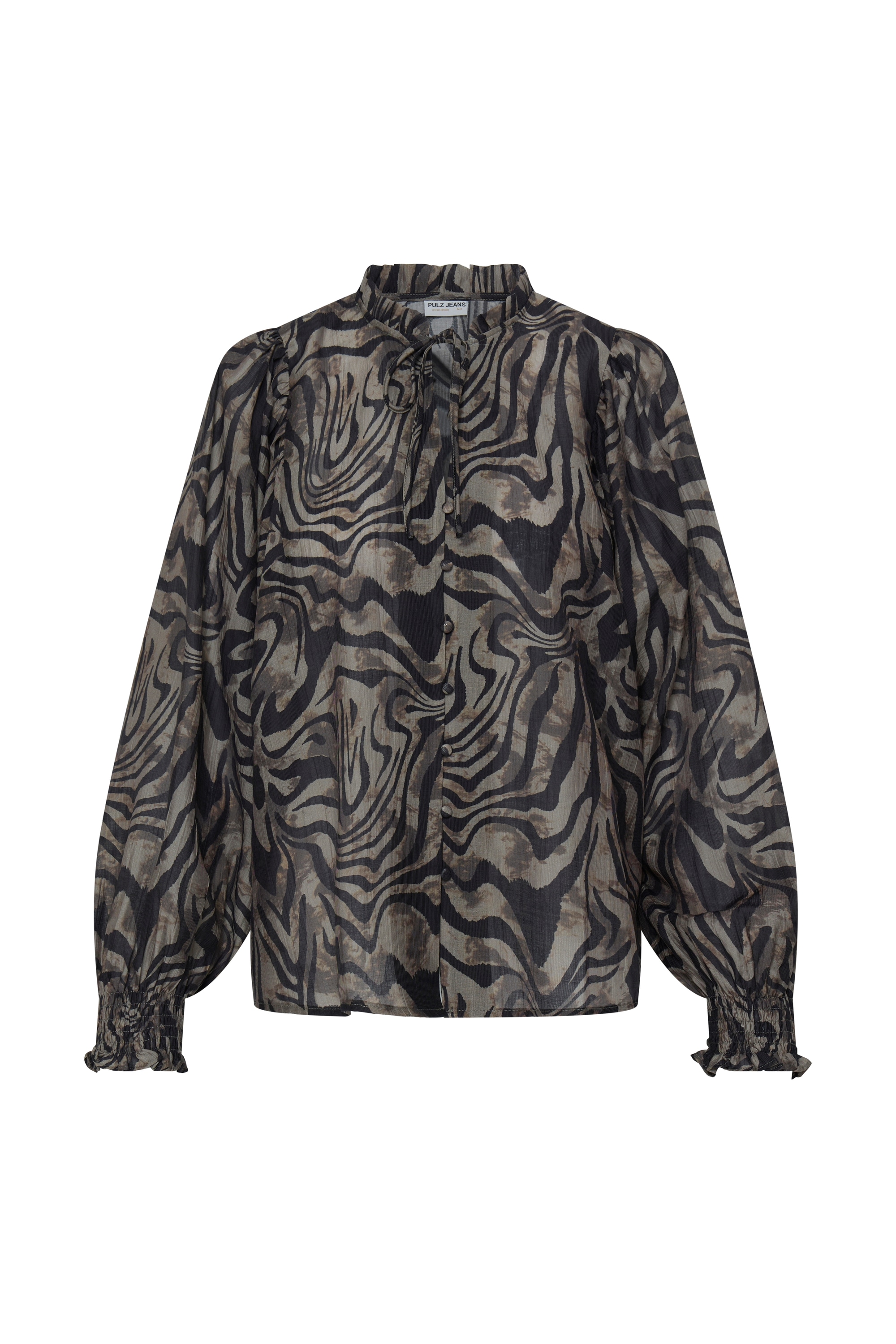 Pulz Jeans Langarmhemd "Damen Langarm PZESITA"