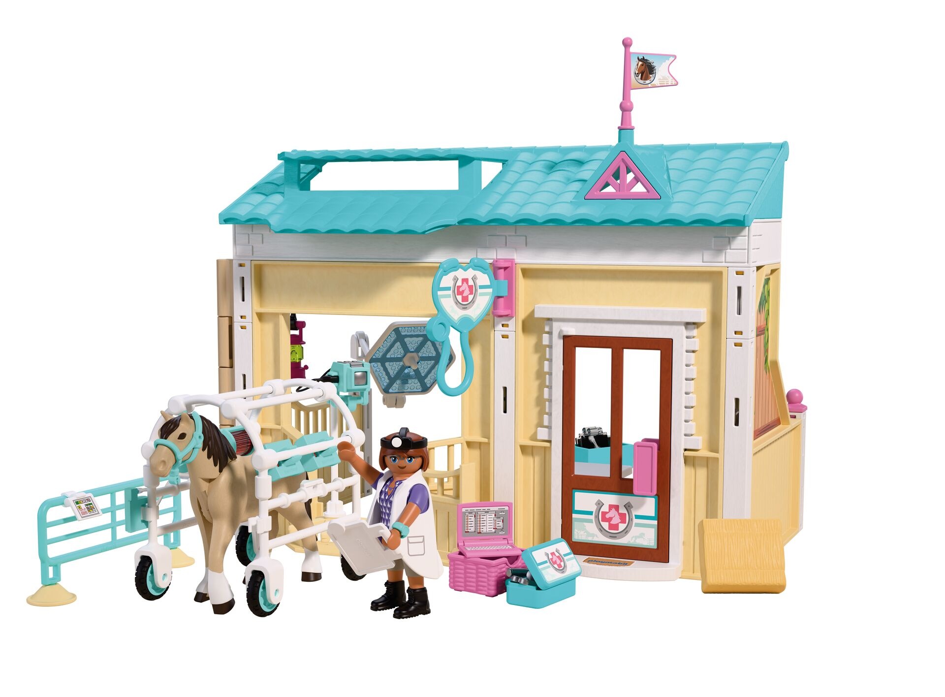 Playmobil® Konstruktions-Spielset »Tierarztpraxis (72128), I Love Horses« Made in Europe