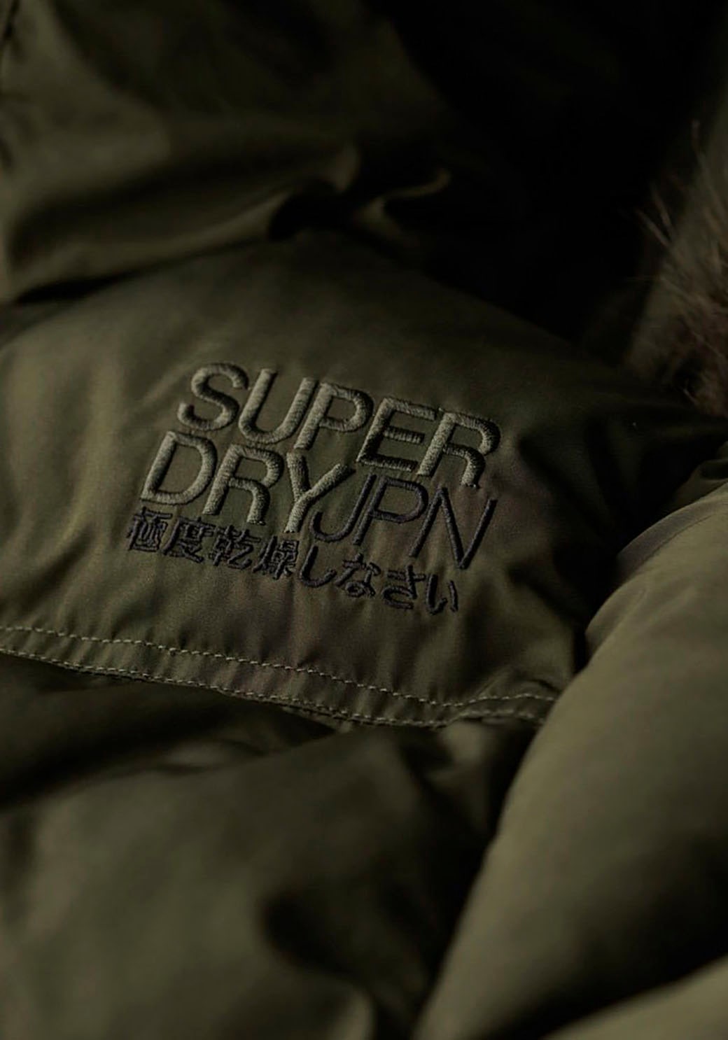 Superdry Steppjacke »Everest Faux Fur Longline Jkt«