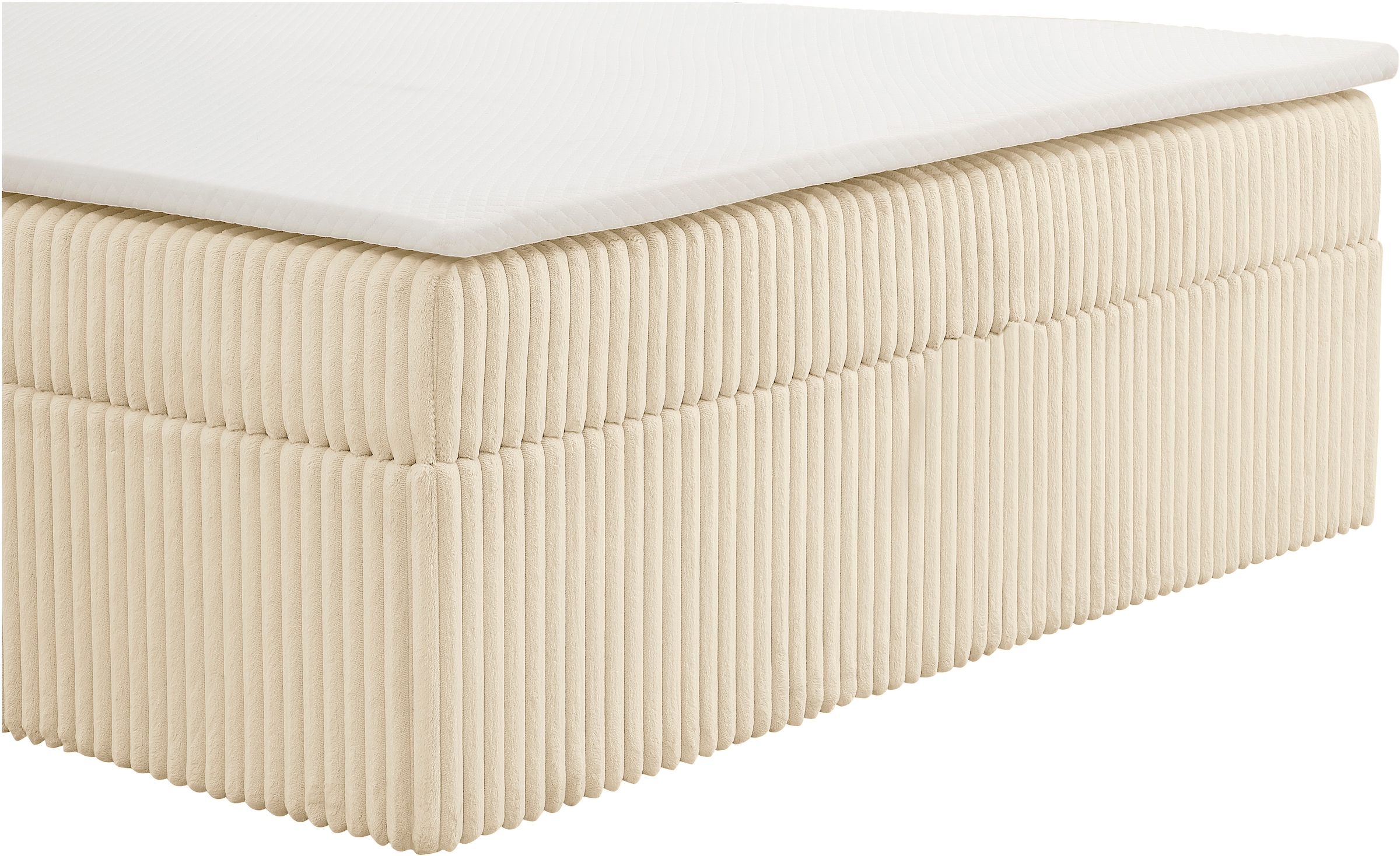 OTTO home Stauraumbett »TIFFANY« Stauraum- Boxbett mit Taschenfederkern Matratze (H3) inkl. Topper (H2)