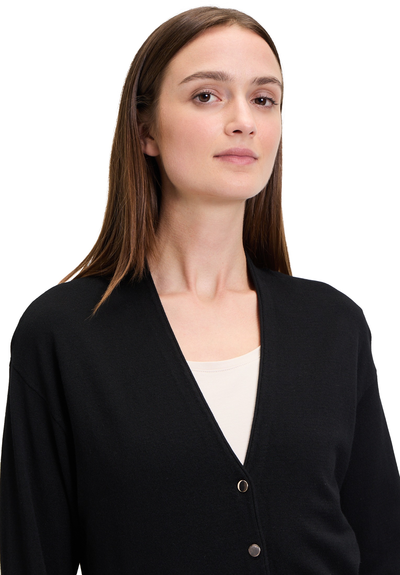Betty Barclay Strickjacke »Betty Barclay Damen Feinstrickjacke mit V-Ausschnitt«, Knöpfe