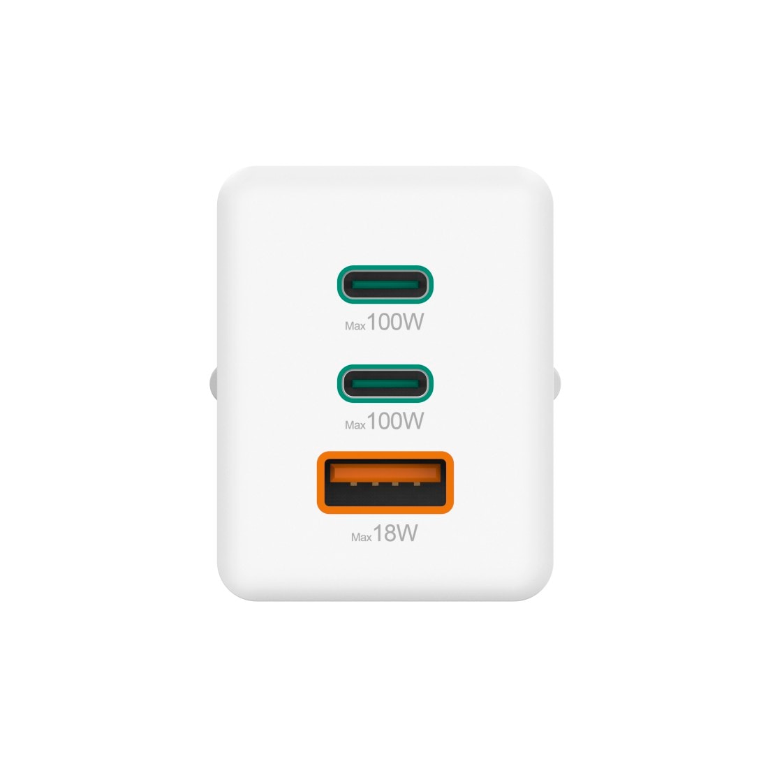 Hama Schnelllade-Gerät »Schnellladegerät (USB Ladegerät, 2x USB-C, 1x USB-A, GaN, 100 Watt)«, (1 St.)