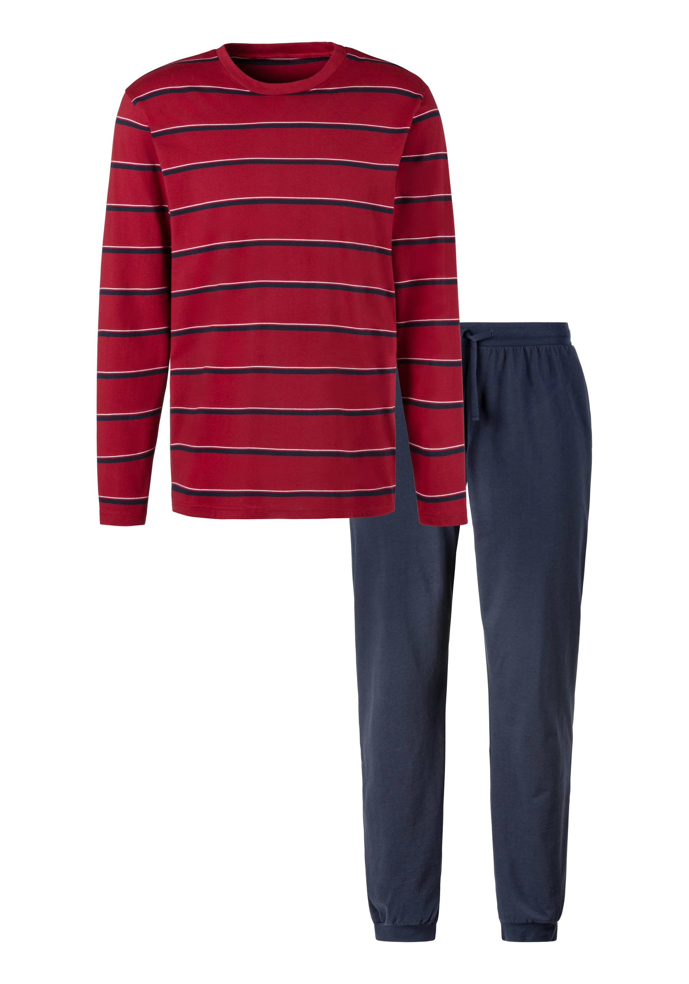 H.I.S Pyjama 1 Stück, 2 tlg. Schlafanzug mit garngefärbten Streifen günstig online kaufen