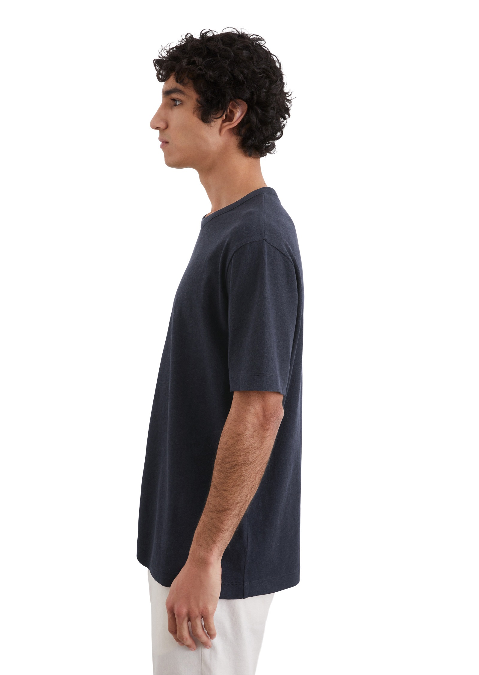 Marc O'Polo T-Shirt »aus Bio-Baumwolle und Leinen«