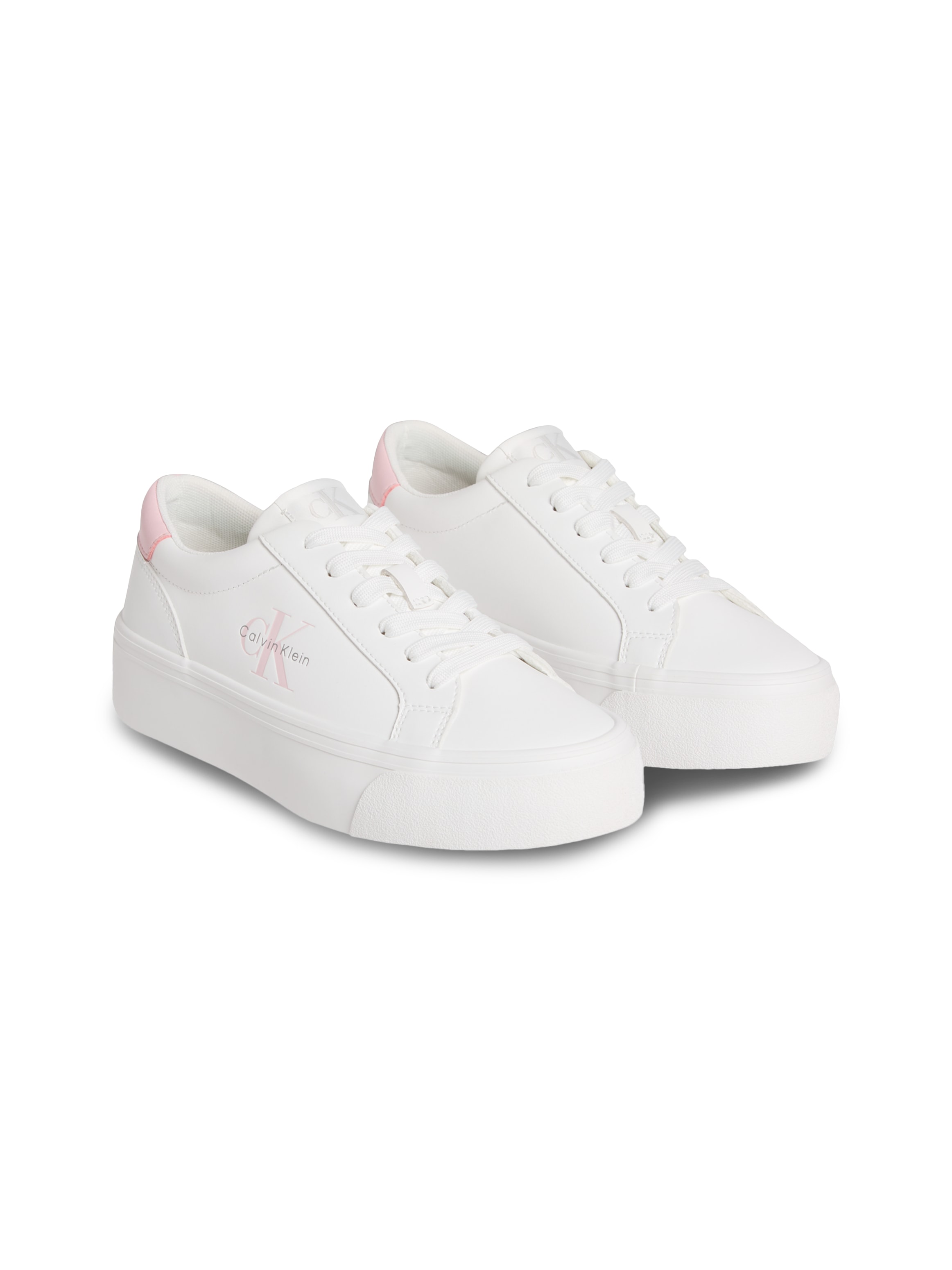Calvin Klein Jeans Plateausneaker "VULC FLATF LTH LOGO TAG", Schnürschuh, H günstig online kaufen