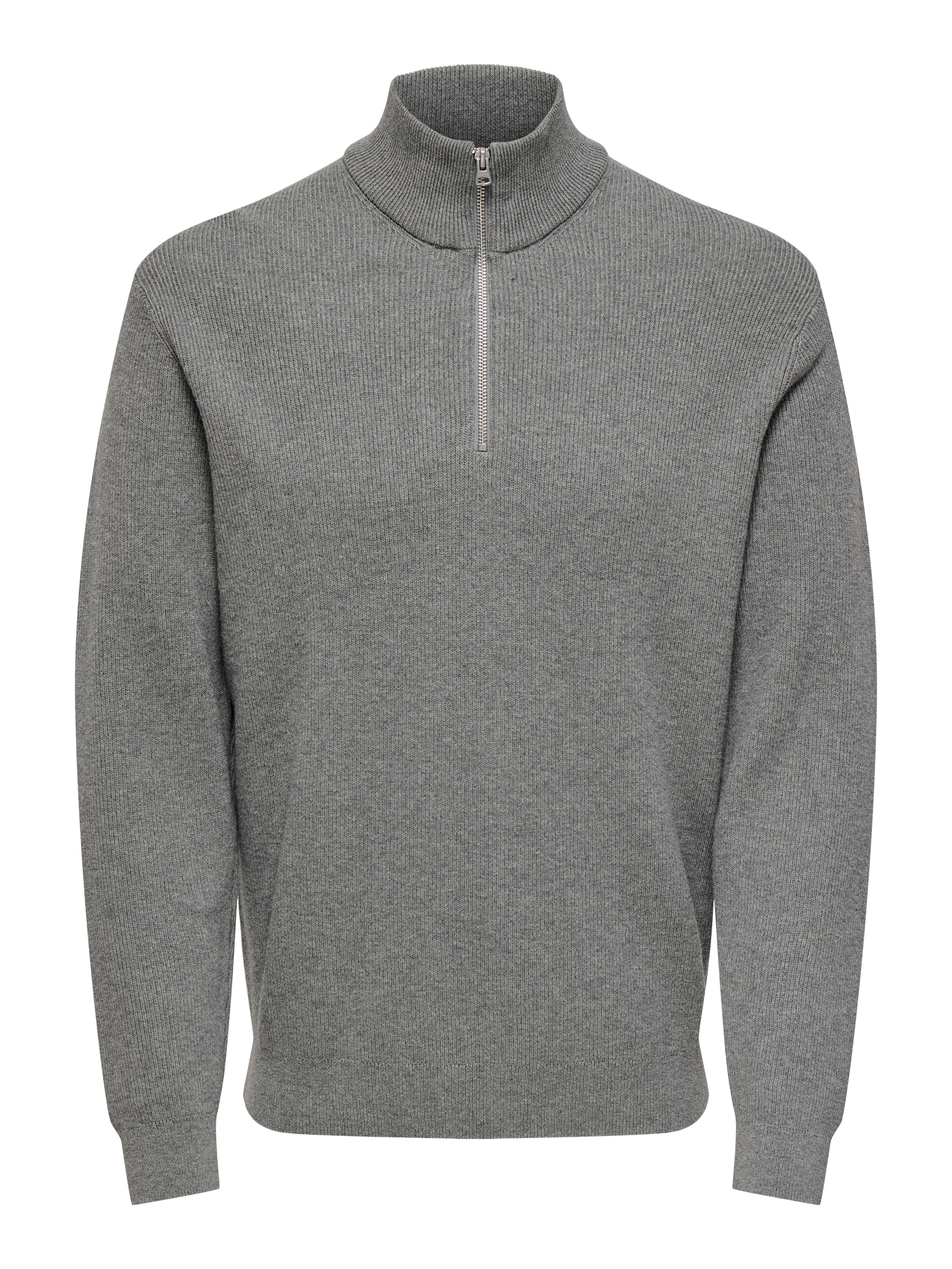 ONLY & SONS Strickpullover »ONSPHIL REG 12 STRUC HALF ZIP KNIT NOOS«