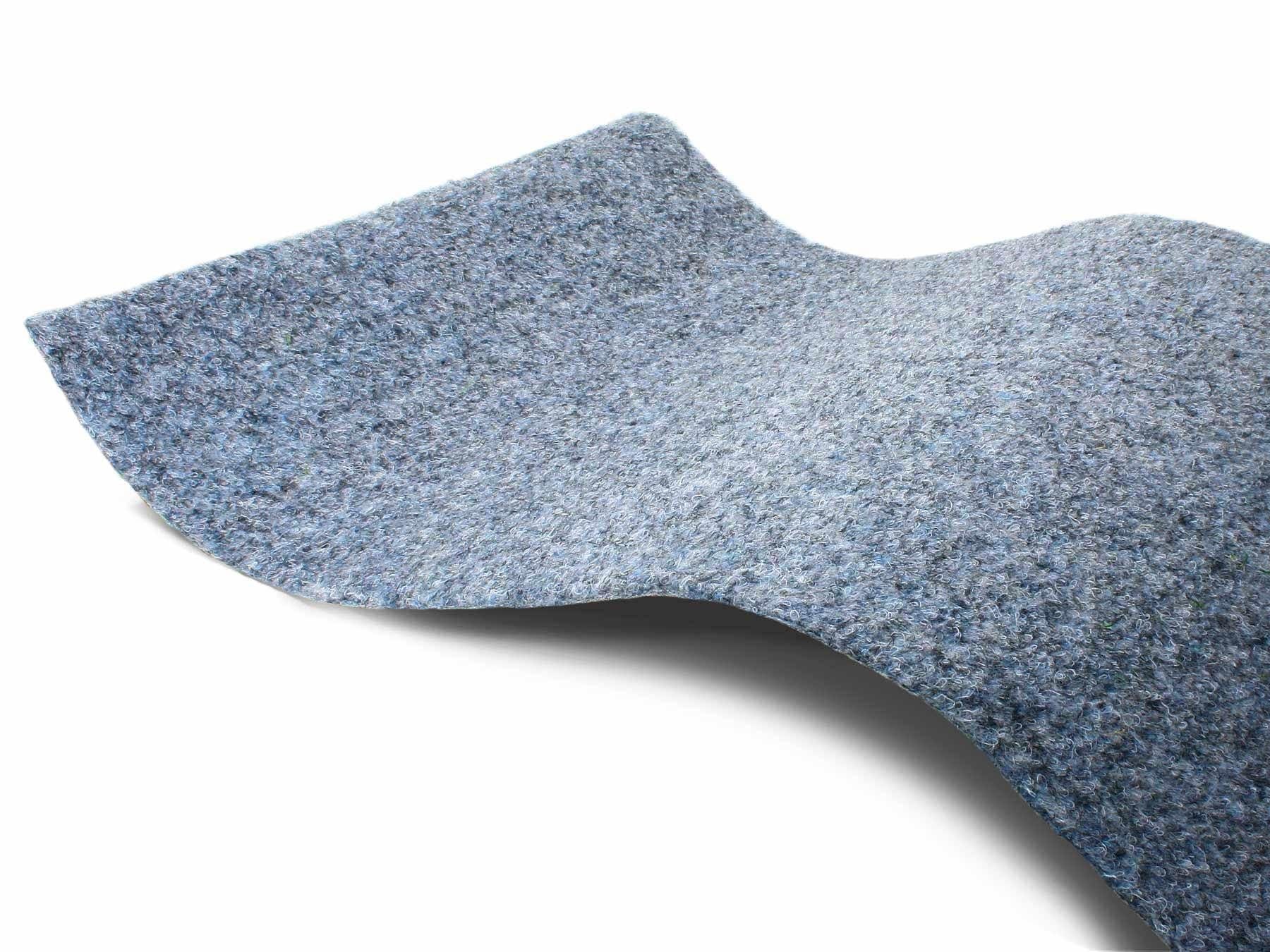 Kunstrasen "GREEN, Gesamthöhe 7,5 mm, Made in Netherlands", blau (graublau), B:200cm L:2.350cm, Polypropylen (PP), PRIMAFLOR-IDEEN IN TEXTIL, Teppiche, Rasenteppich, graublau, mit Drainage-Noppen, strapazierfähig