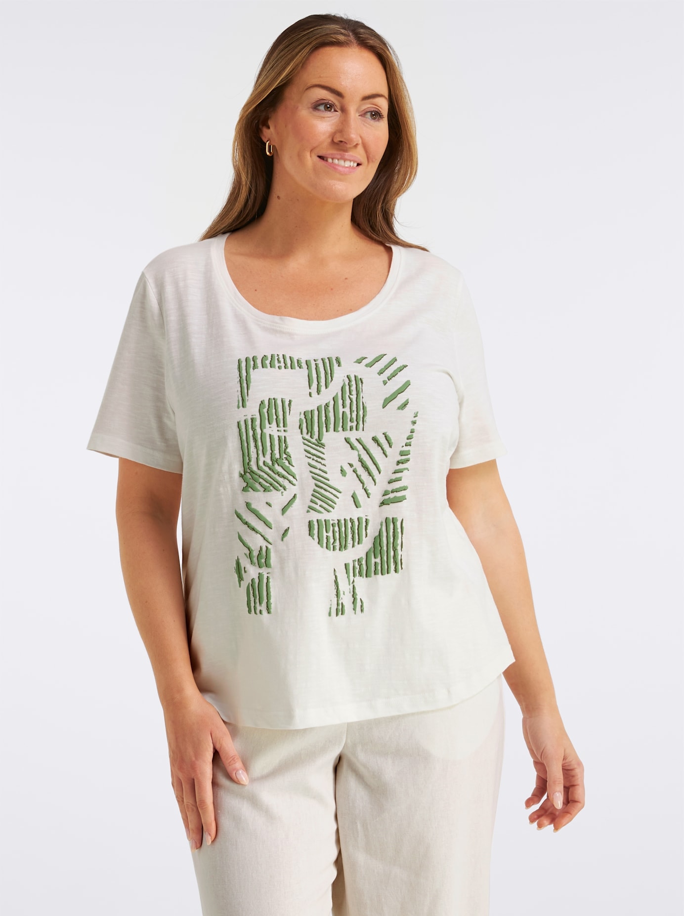 Sheego Rundhalsshirt "Shirt" 1