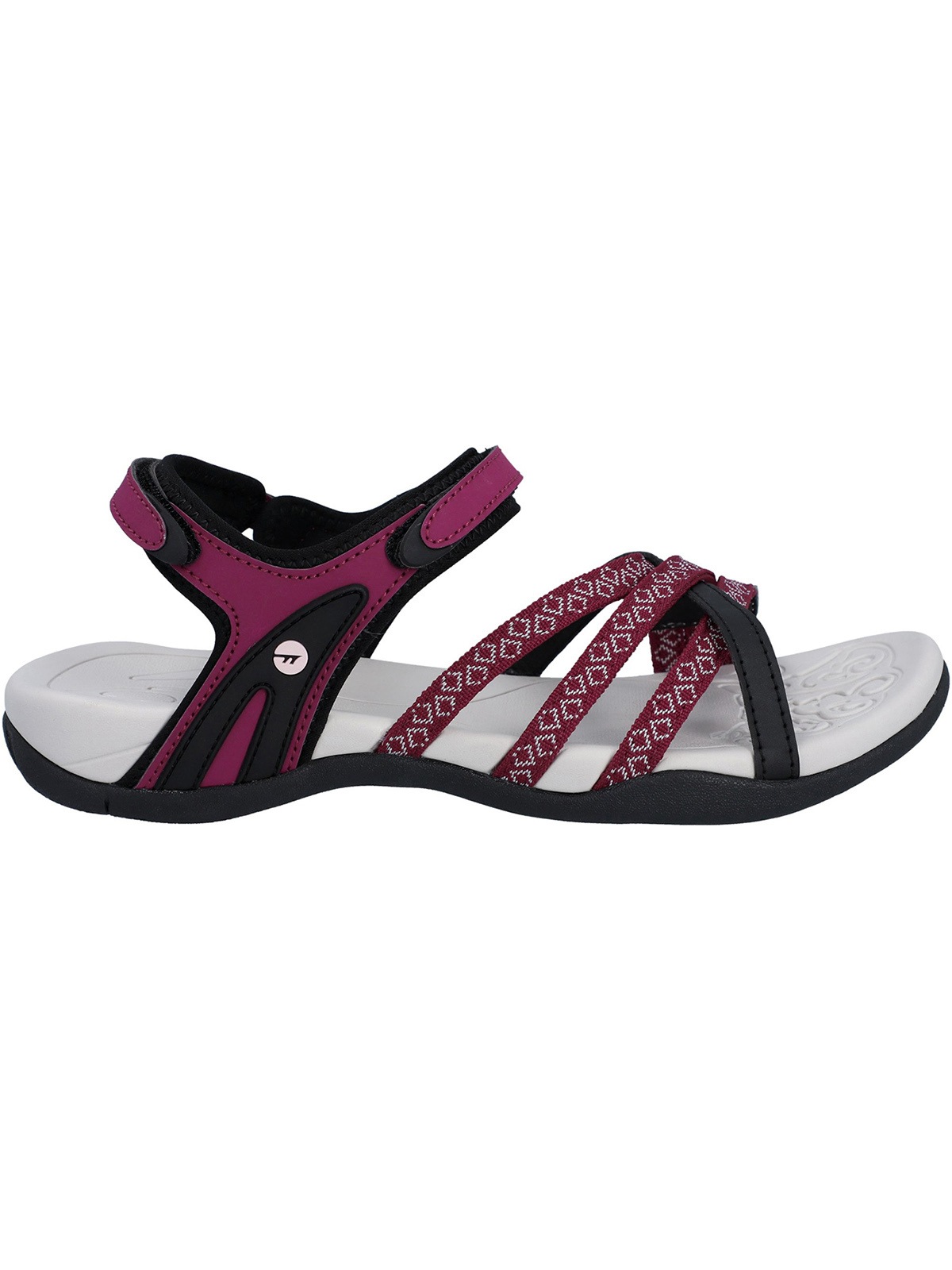 Sandale HI-TEC "Savanna II", Damen, Gr. 36, rot (cherry), Obermaterial: 100% Synthetik synthetic., Schuhe Sandale 2