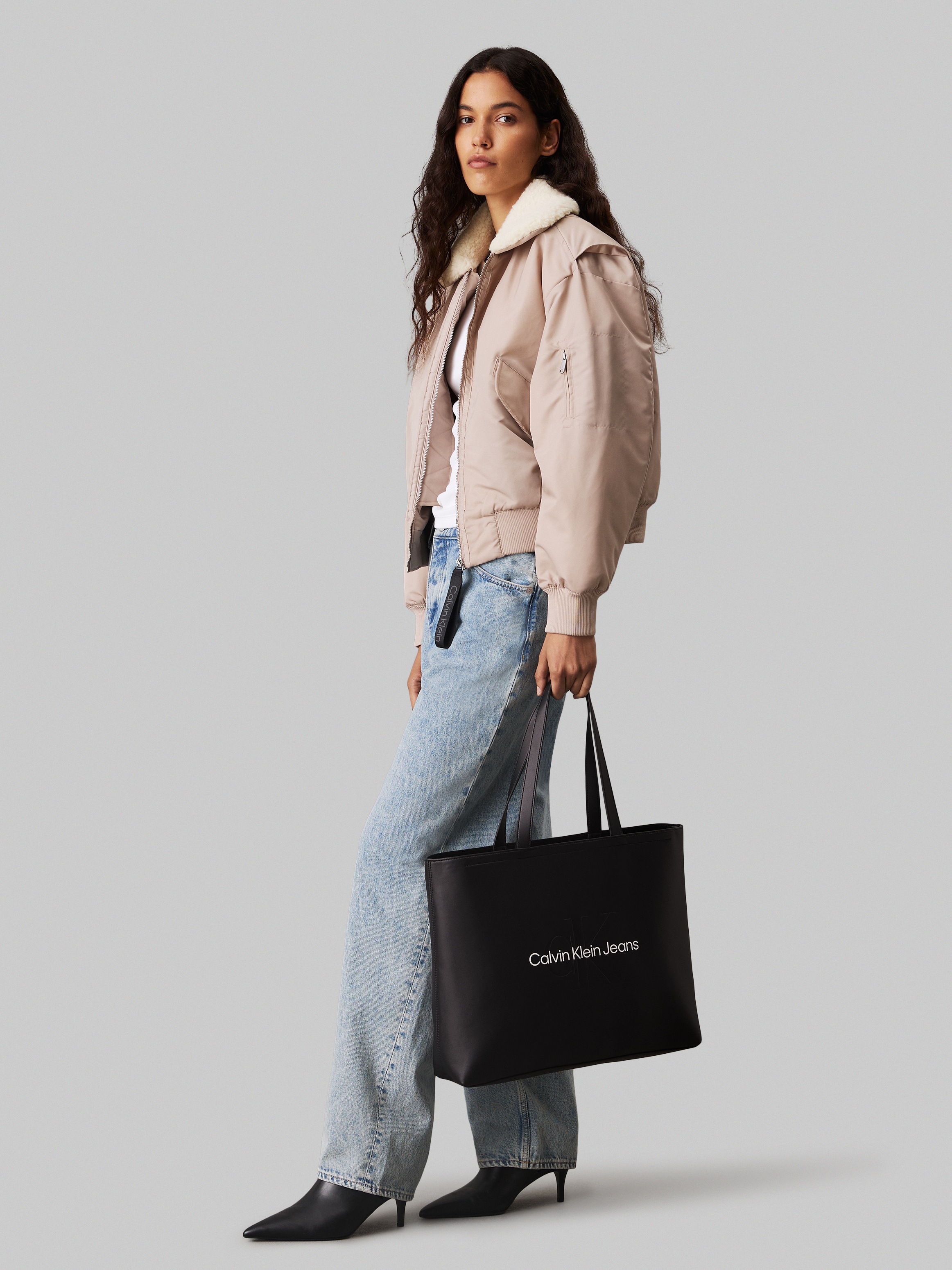 Calvin Klein Jeans Handtasche "SCULPTED SLIM TOTE34 MONO", Handtasche Damen günstig online kaufen