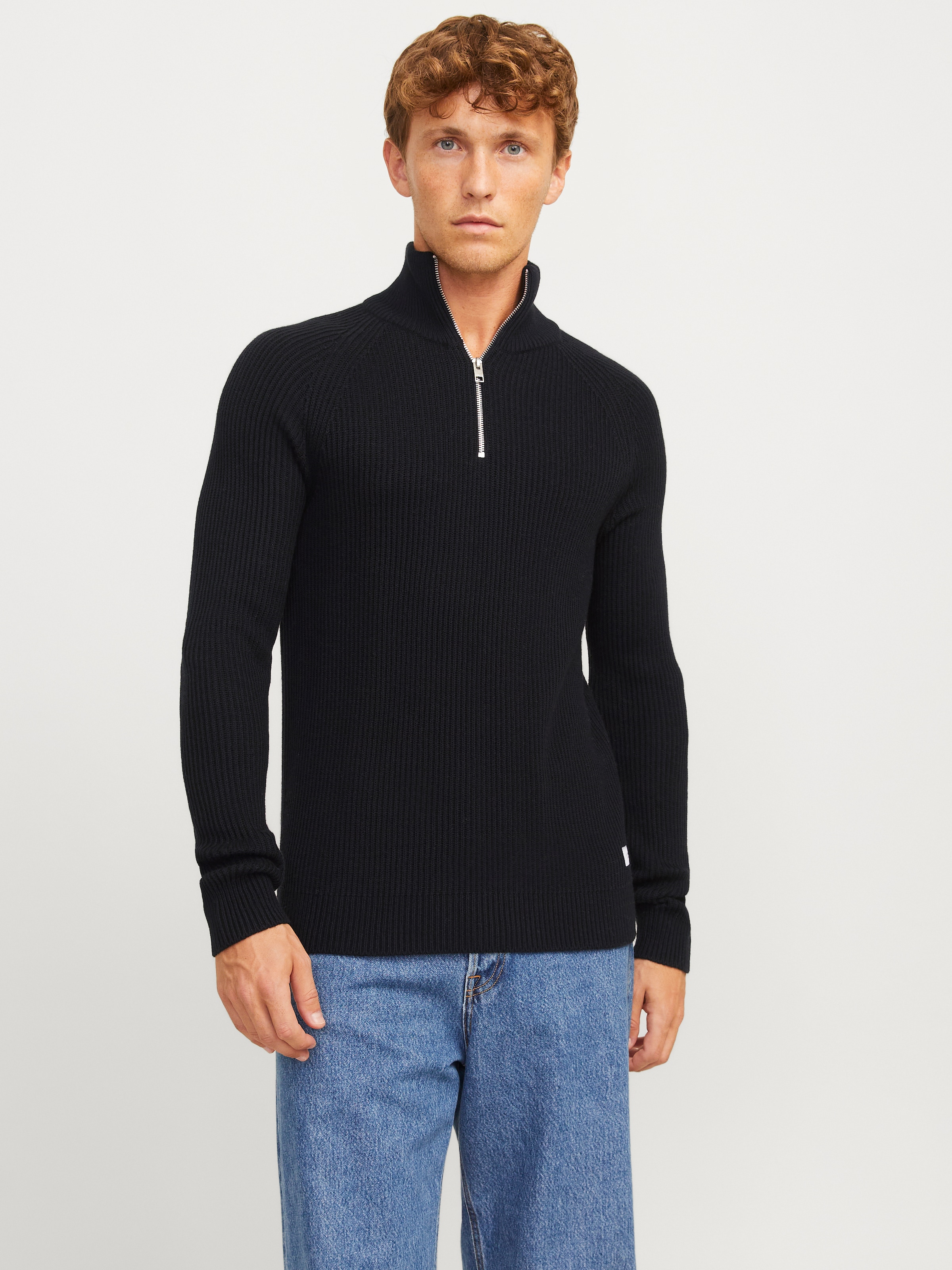 Jack & Jones Troyer "JJPANNEL KNIT HALF ZIP AW24"