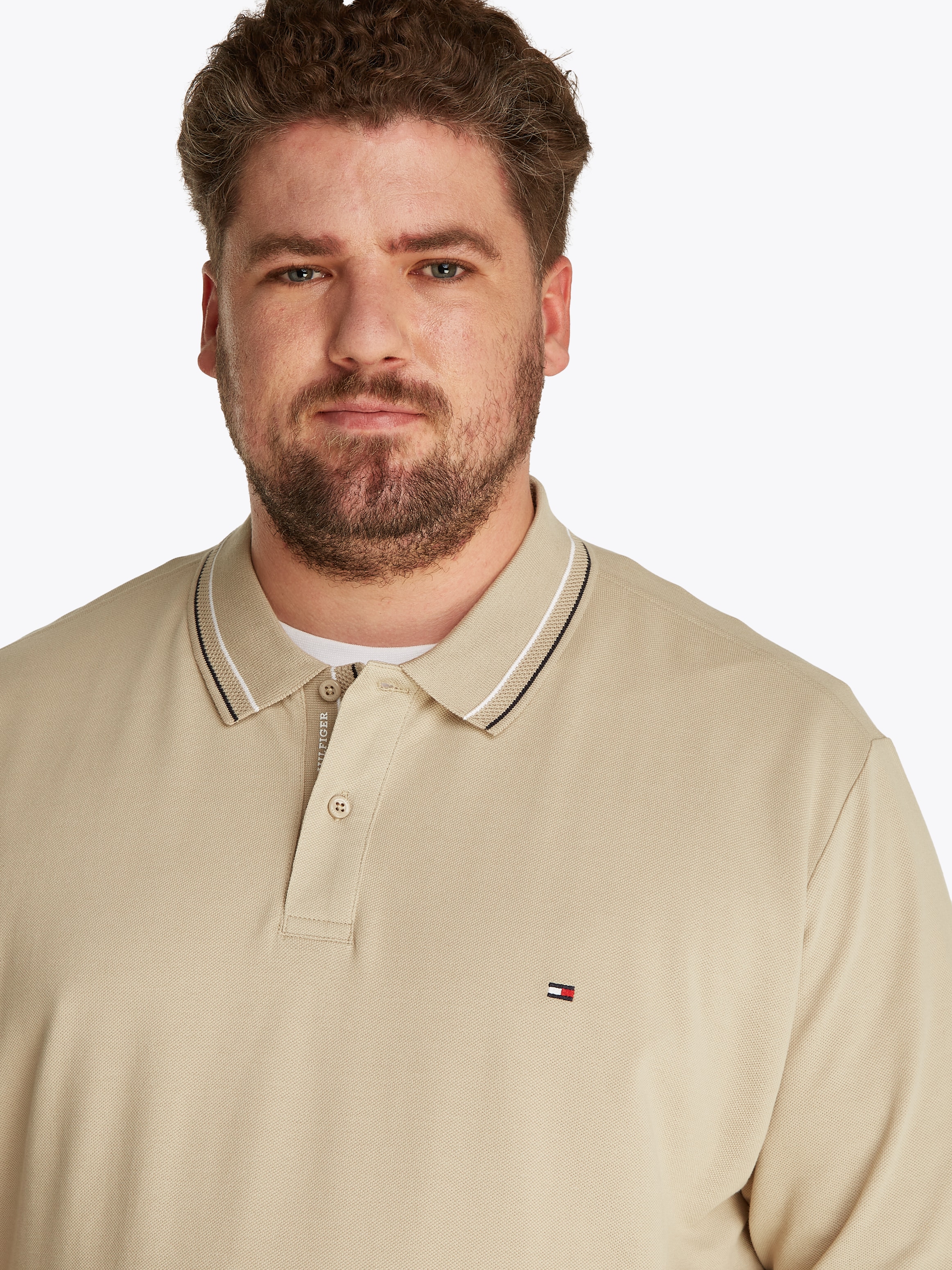 Tommy Hilfiger Big & Tall Poloshirt "BT-PLACKET INTEREST REG POLO-B", Große günstig online kaufen