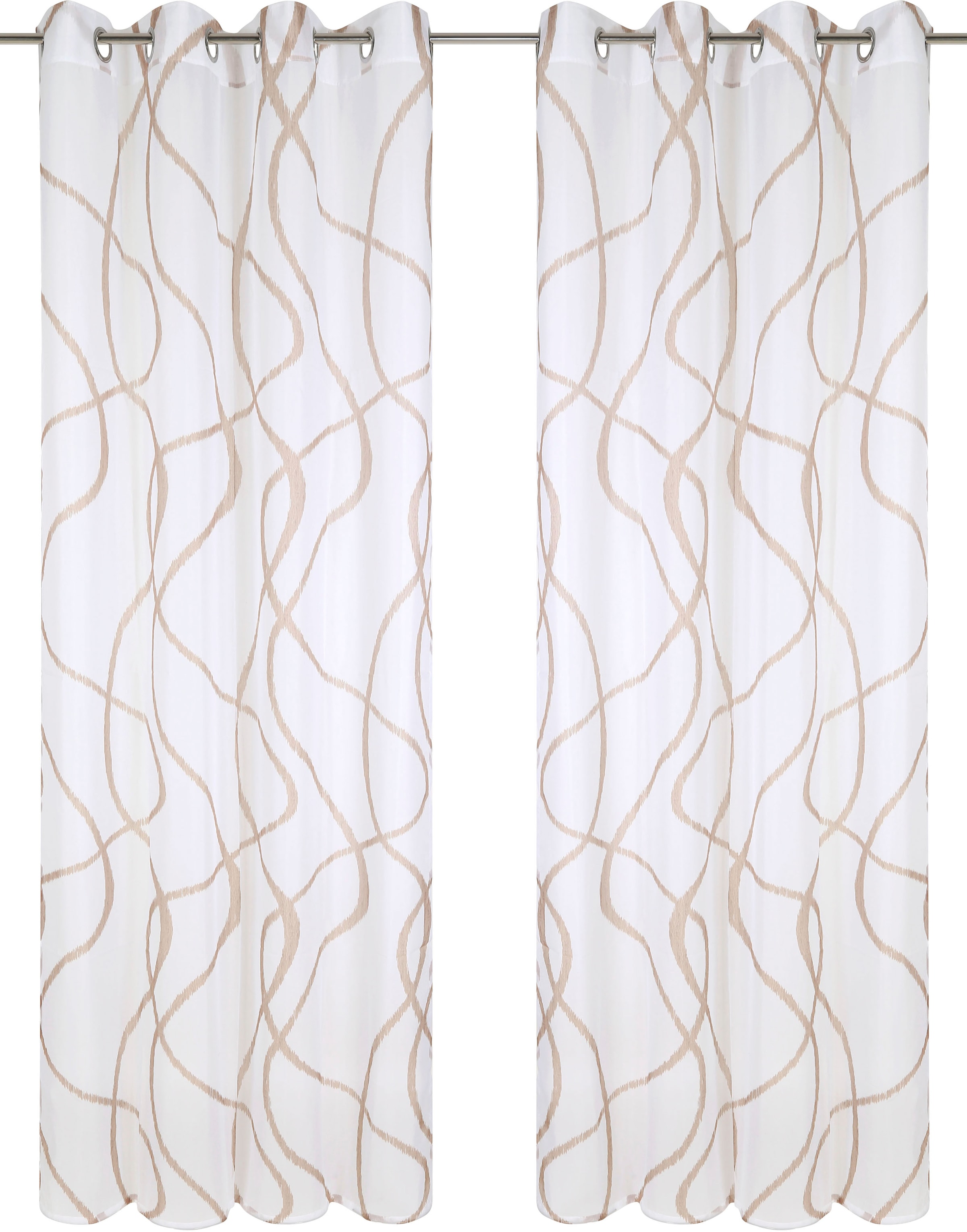 my home Gardine "Bene" Ösen 1 Stk. tlg. Transparent, gemustert, glatt, vers günstig online kaufen