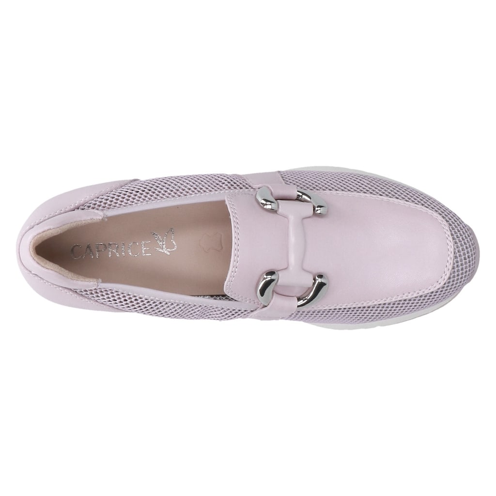 Caprice Slipper, Slip-on Sneaker, Freizeitschuh, Schlupfschuh mit Zierschnalle