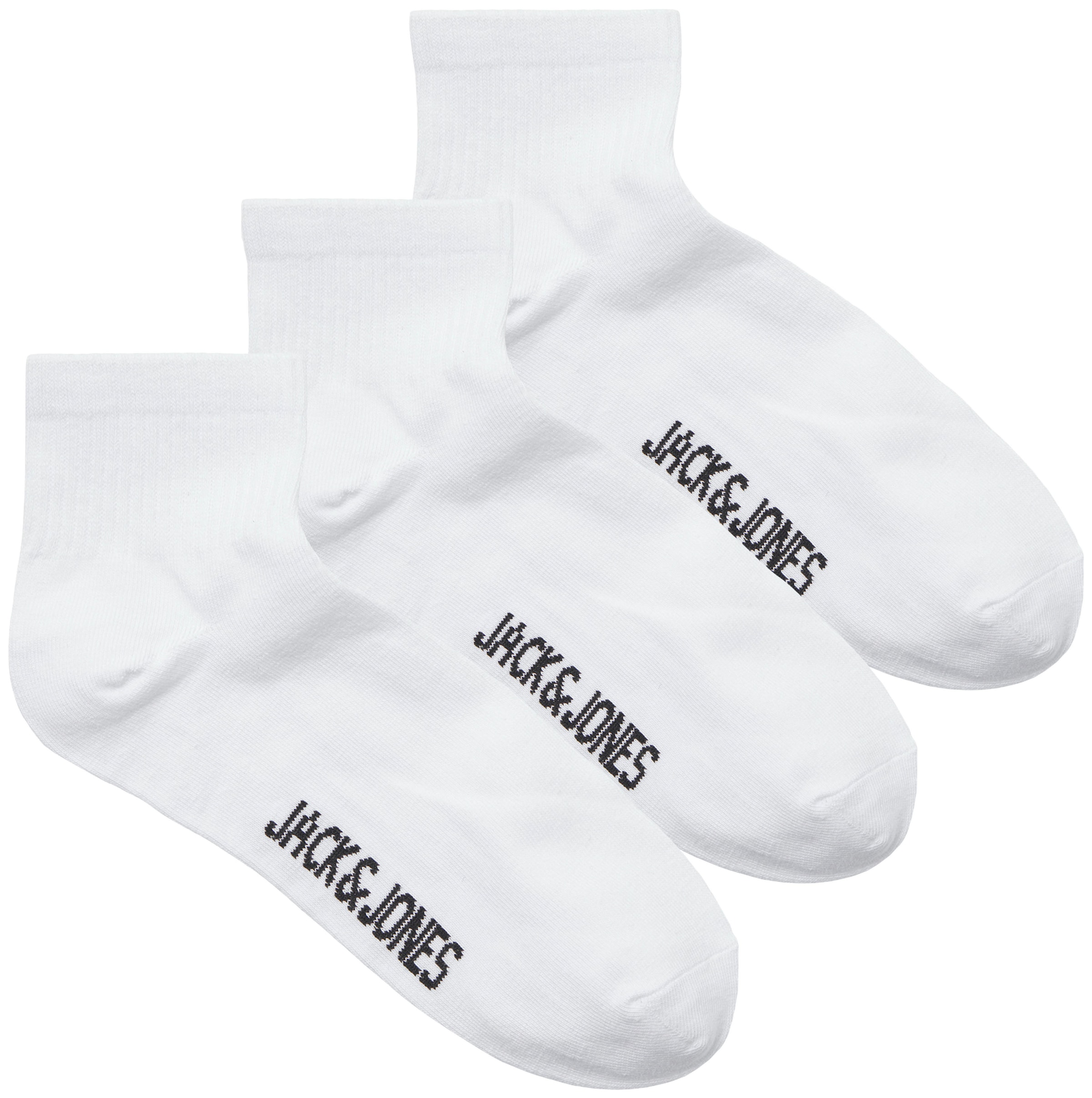 Jack & Jones Freizeitsocken »JACLEON SHORT TENNIS SOCKS 3 PACK SN« Packung, 3 Paar tlg. Baumwollmischung, Einheitsgröße