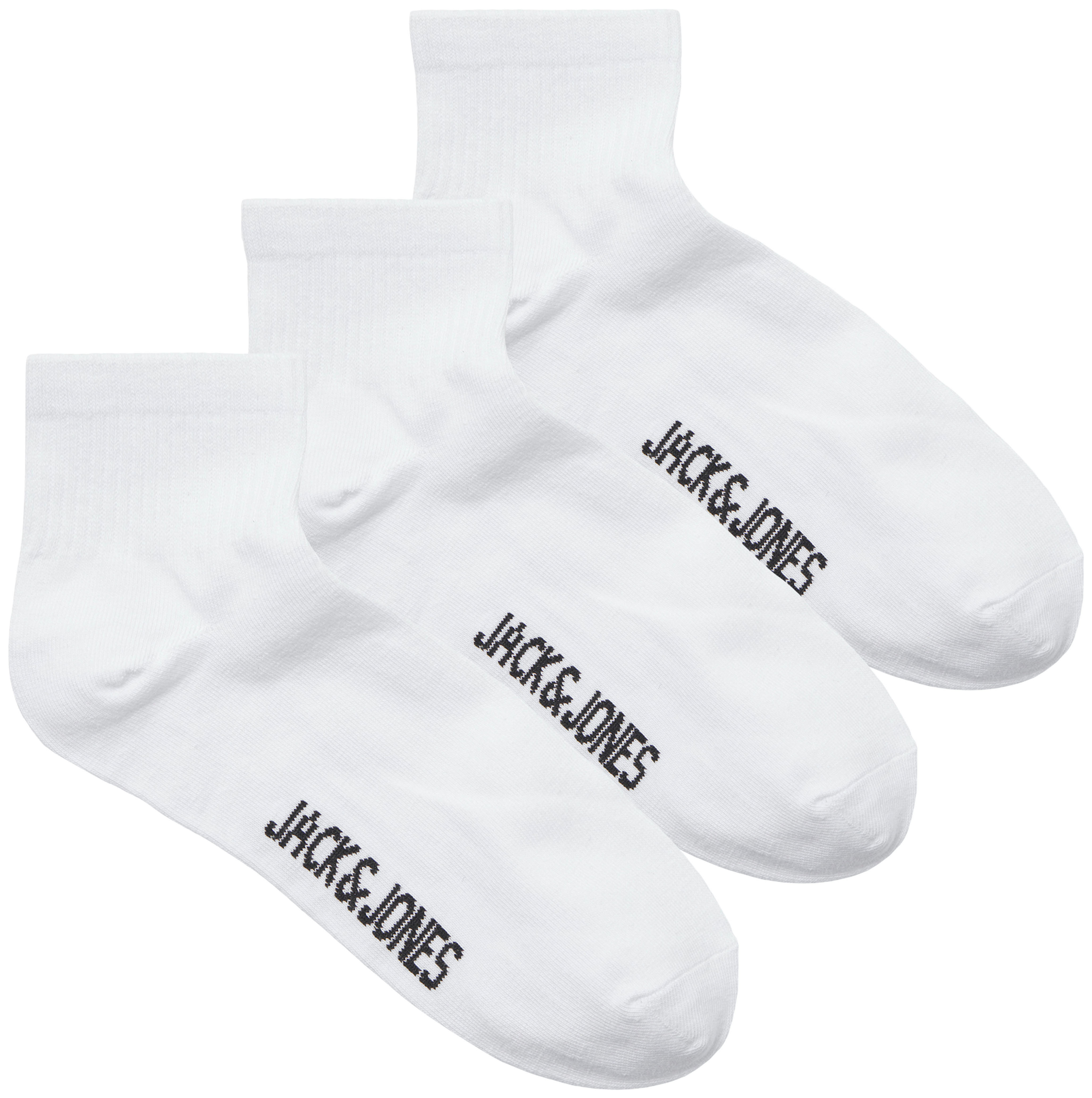 Jack & Jones Freizeitsocken "JACLEON SHORT TENNIS SOCKS 3 PACK SN" Packung, 3 Paar tlg. Baumwollmischung, Einheitsgröße