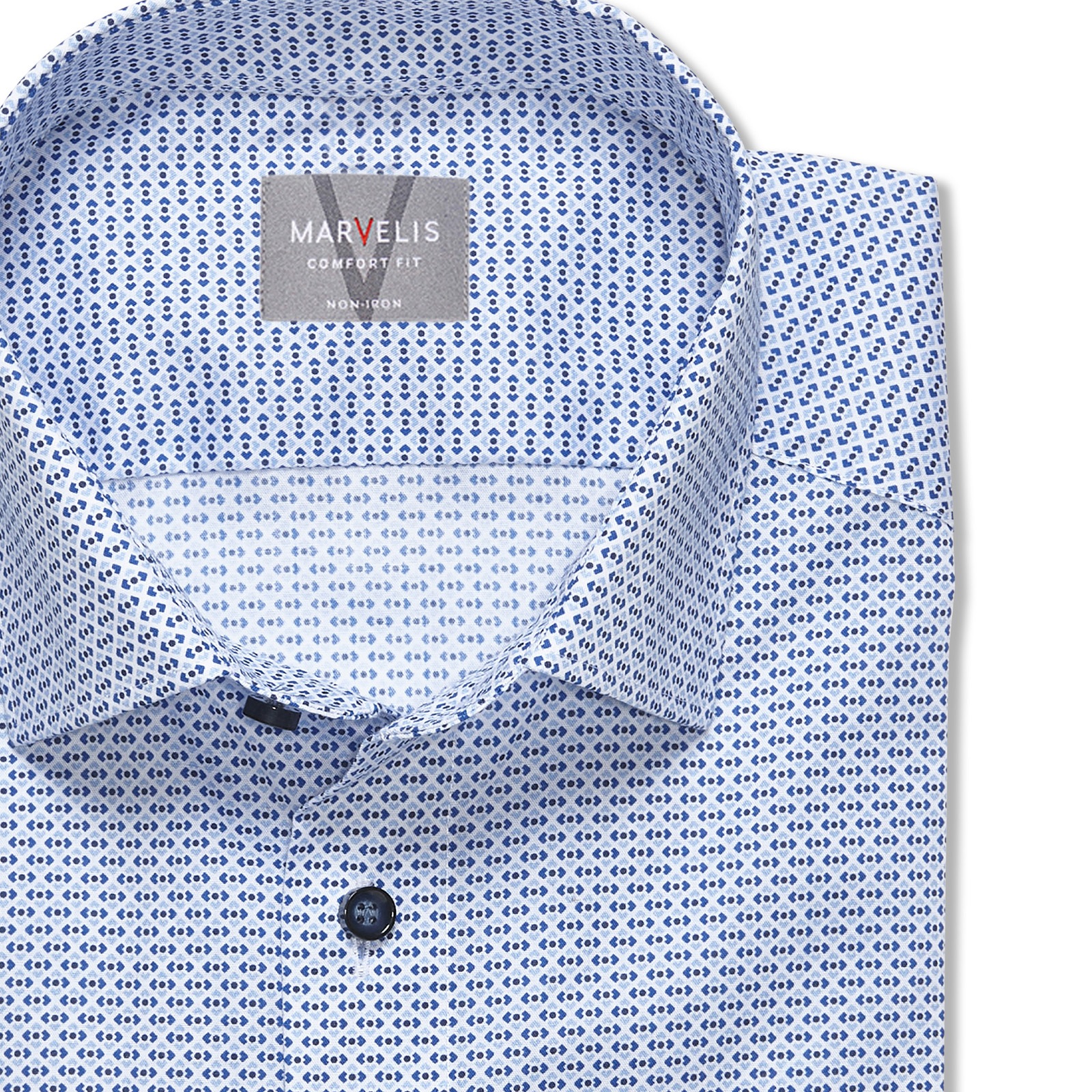 MARVELIS Langarmhemd mit Minimal-Print günstig online kaufen