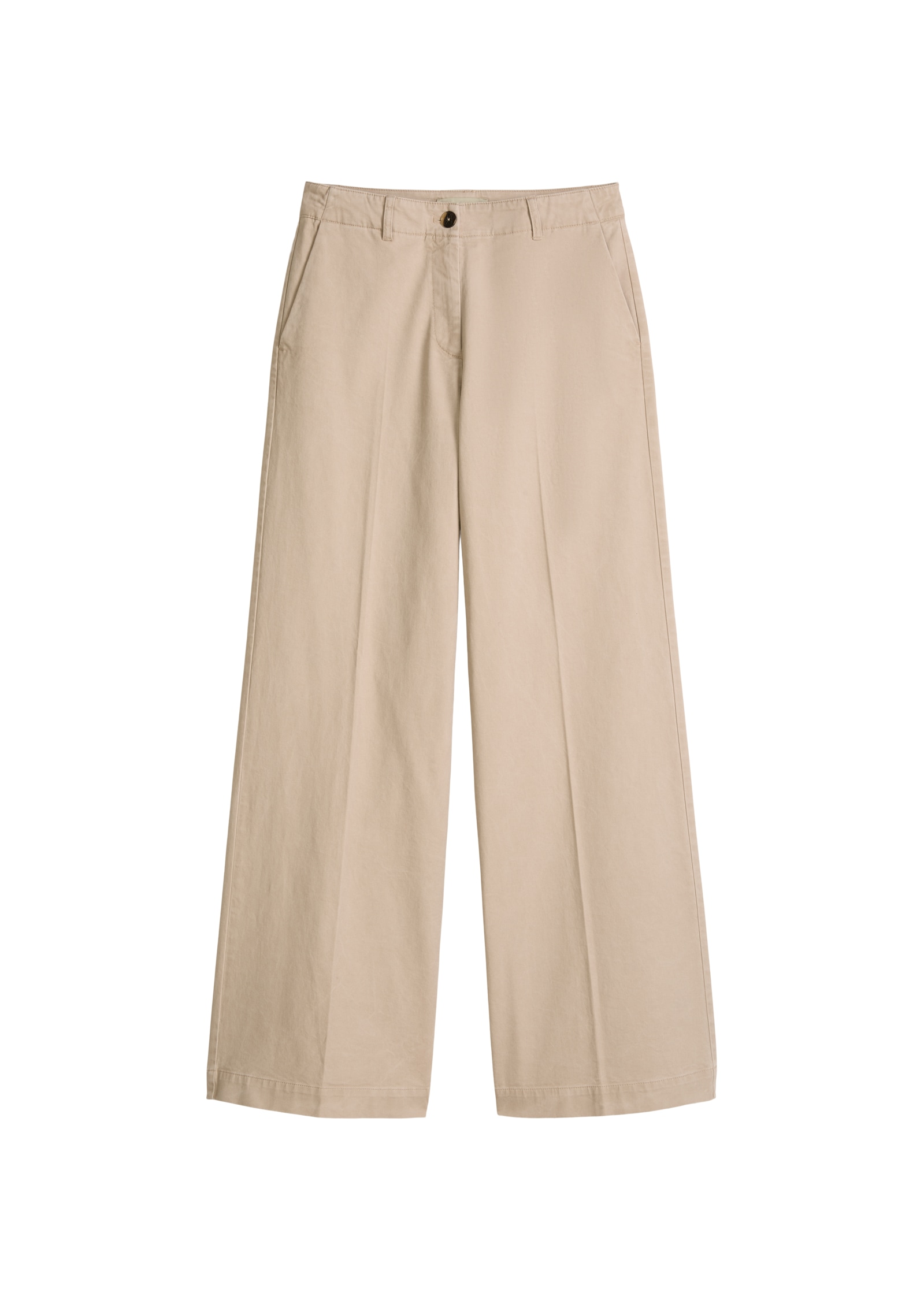 Marc OPolo Bügelfaltenhose Model Margo wide aus Organic Cotton-Twill günstig online kaufen
