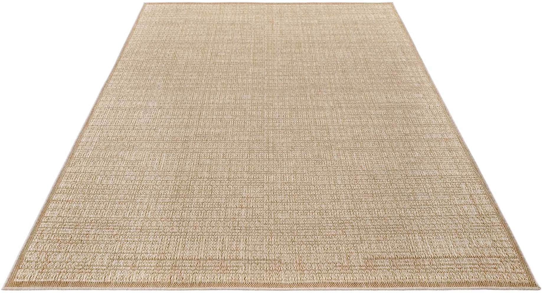 Carpet City Outdoorteppich »Flachgewebe in Sisal-Optik, Wetterfest & UV-beständig« rechteckig 0,5 mm Höhe Witterungsbeständig für Balkon, Terrasse, Garten