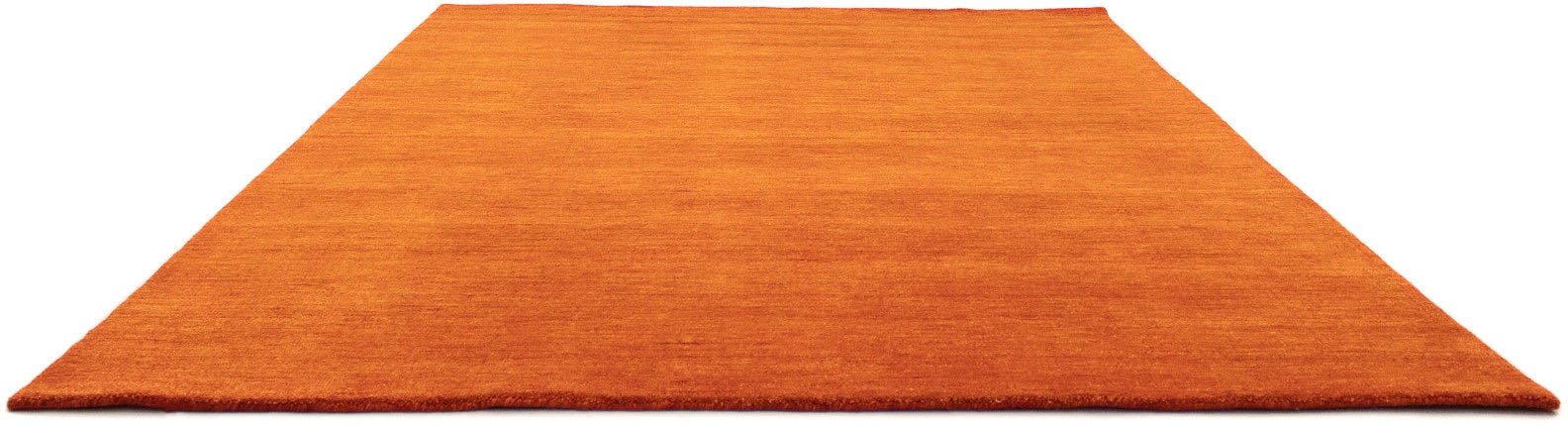 morgenland Wollteppich »Uni - Gabbeh Teppich - Softy«, rechteckig, 1,6 mm Höhe, Gabbeh Optik, Uni Farben, reine Wolle, sehr weicher Flor, Wohnzimmer