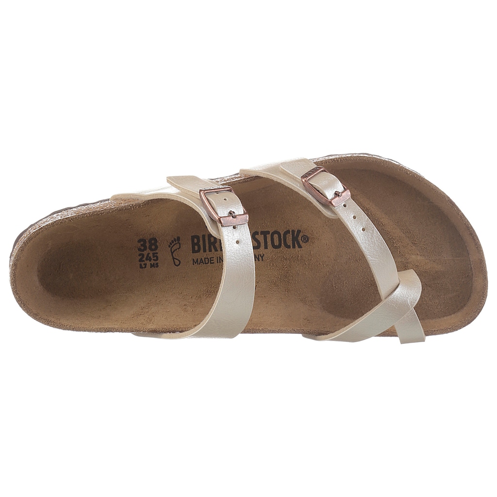 Birkenstock Zehentrenner »Mayari«, mit ergonomisch geformtem Fußbett