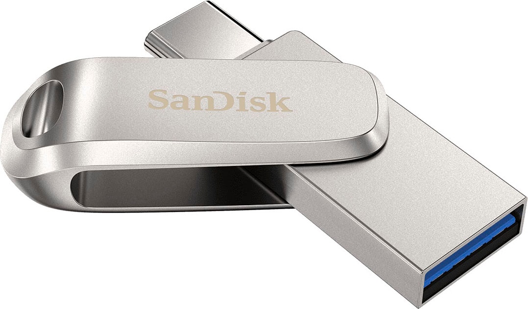 Sandisk USB-Stick »Ultra® Dual Drive Luxe USB Type-C™ 256 GB«, (USB 3.1 Lesegeschwindigkeit 150 MB/s)