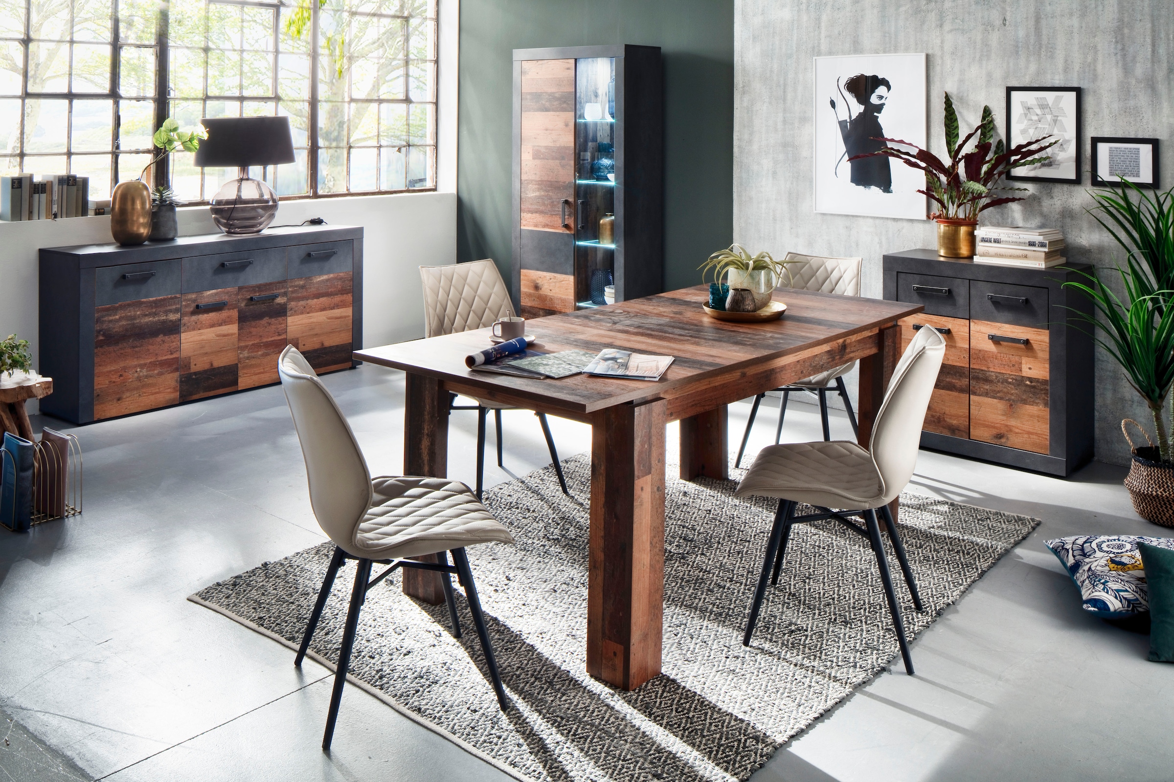 INOSIGN Sideboard »Ilana«, Kommode mit Schublade und 8 Fächern, Breite 178 cm