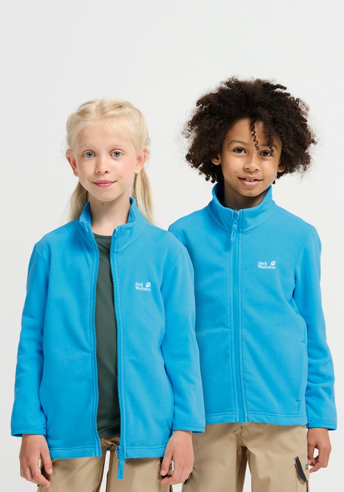 Jack Wolfskin "TAUNUS 100 FZ K" winddicht, wasserabweisend, mit Kinnschutz