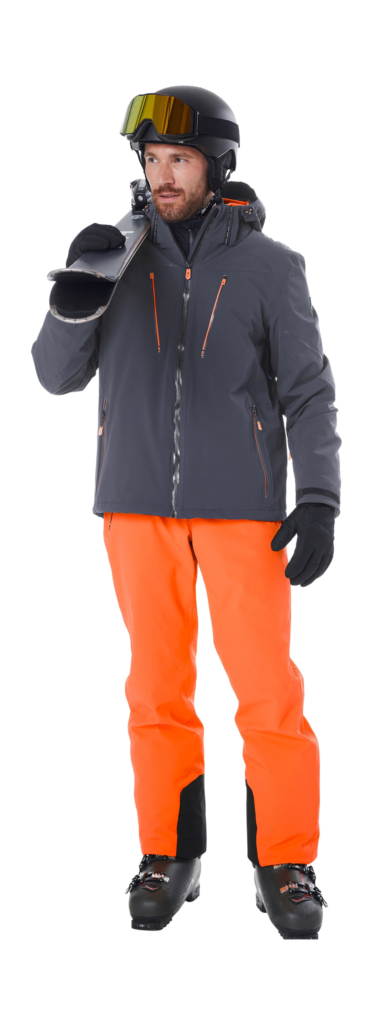 Killtec Skijacke "KSW 50 MN SKI JCKT" Herren Skijacke: wasserdicht, atmungsaktiv, 4-Wege-Stretch, Schneefang