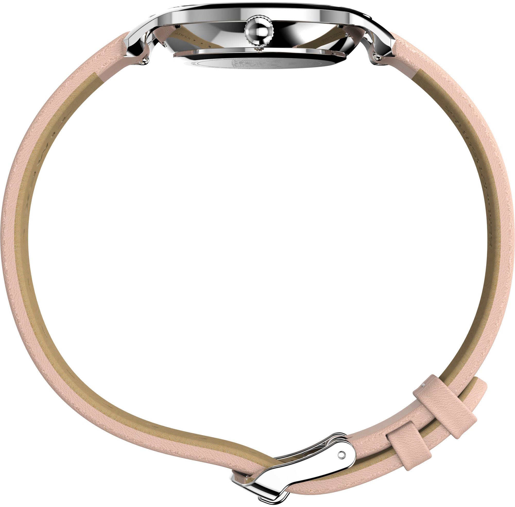 Timex Quarzuhr »PEANUTS TRANSCEND«, Armbanduhr, Damenuhr,Lederarmband, Leuchtzeiger
