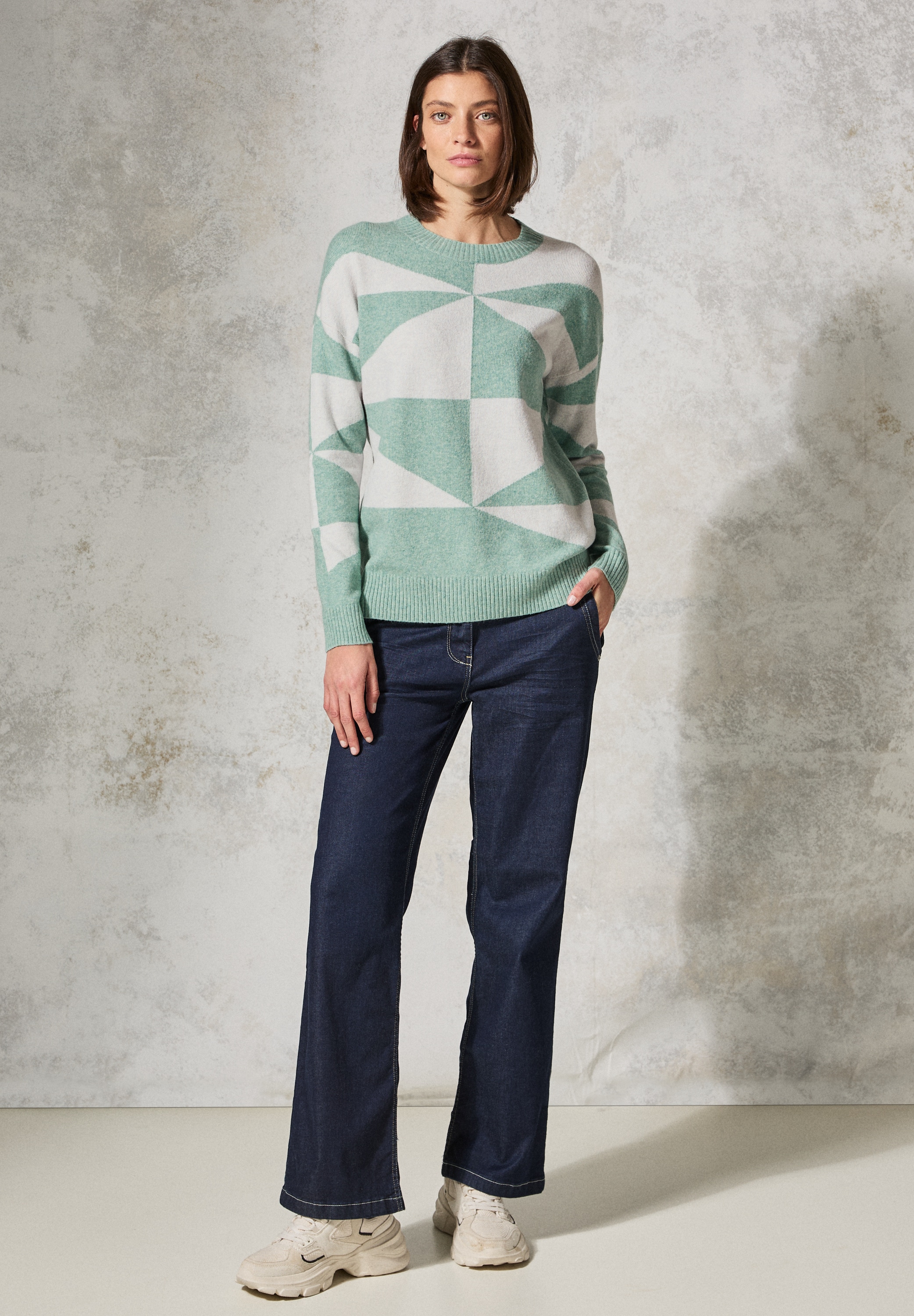 Cecil Strickpullover, im soften Baumwoll-Mix