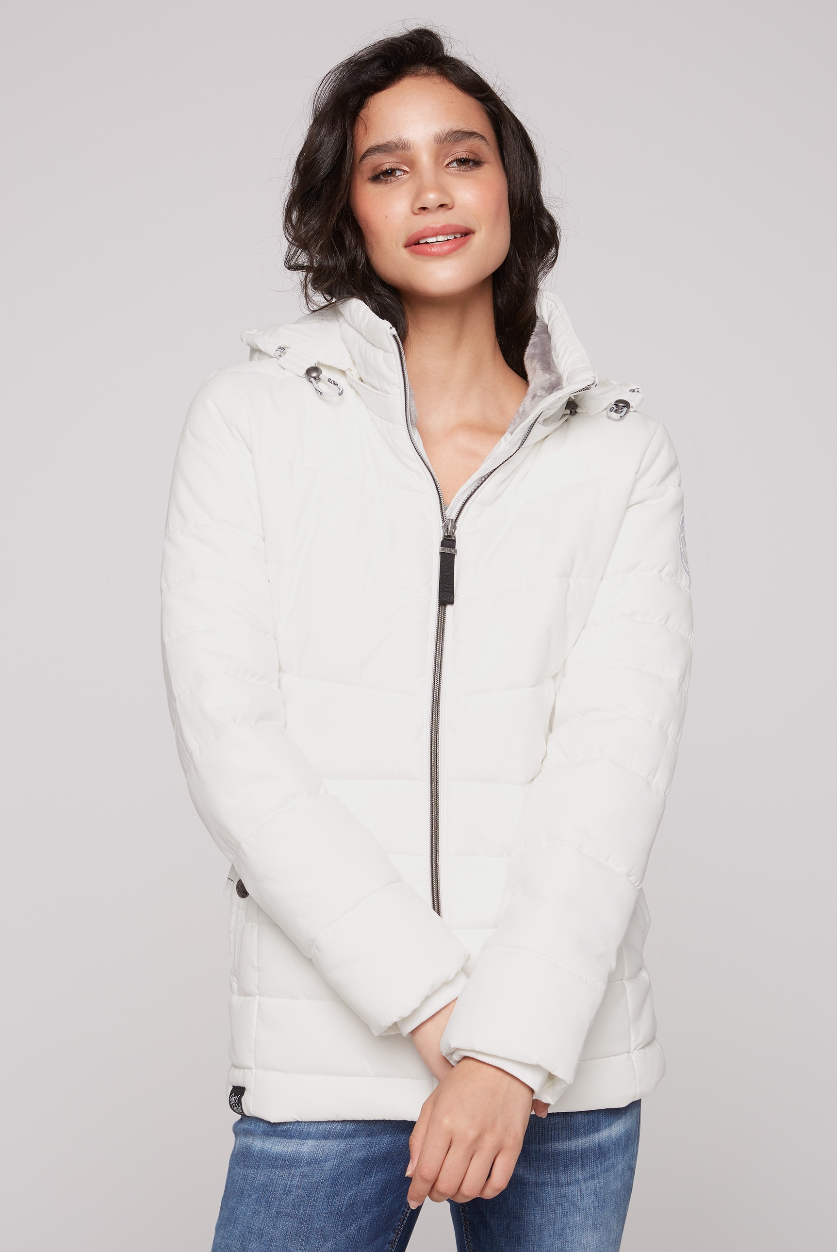 SOCCX Winterjacke su Kapuze su Plüschfutter ...