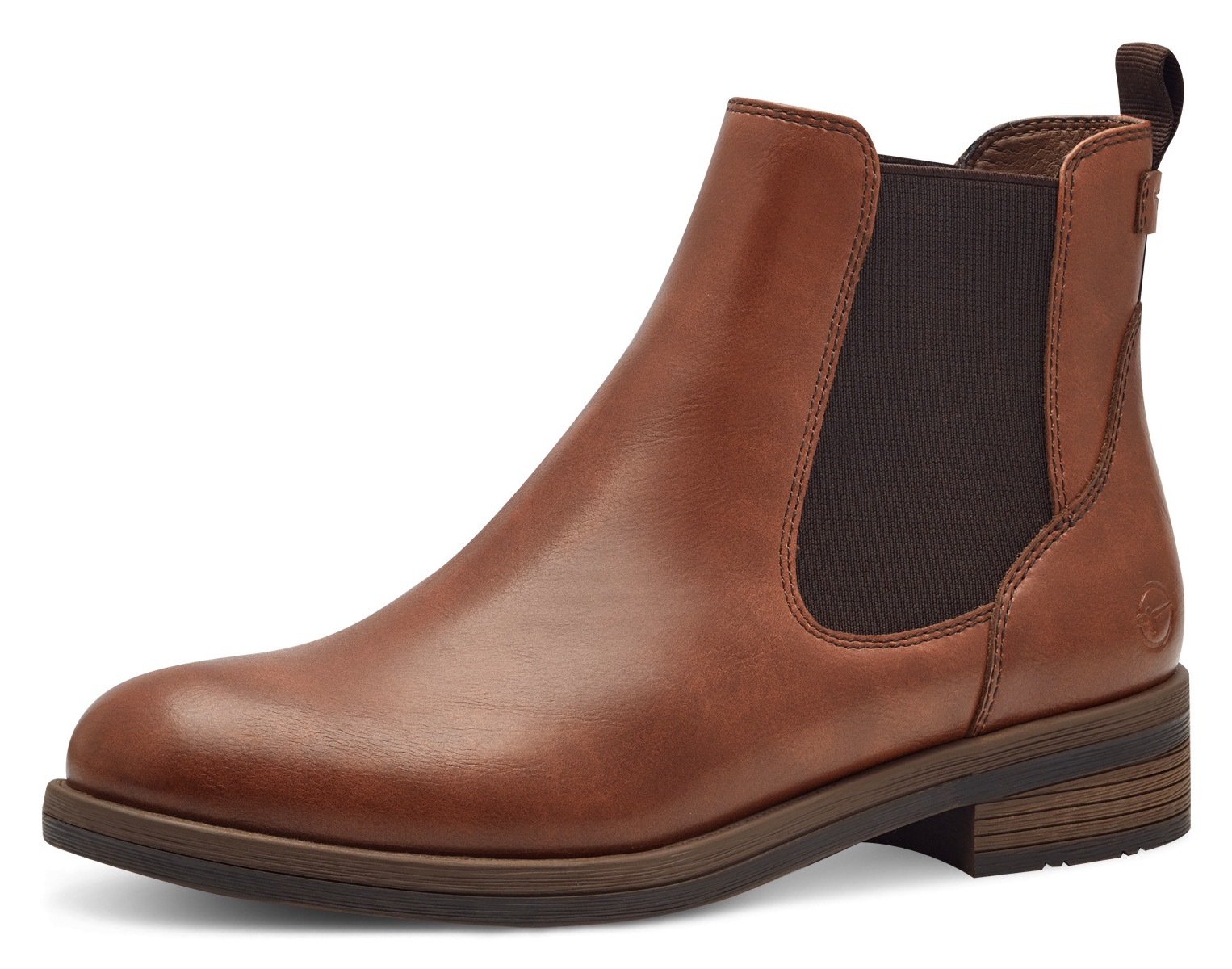 Tamaris Chelseaboots, Blockabsatz, Stiefelette, Businessschuh, Schlupfschuh, Anziehlasche